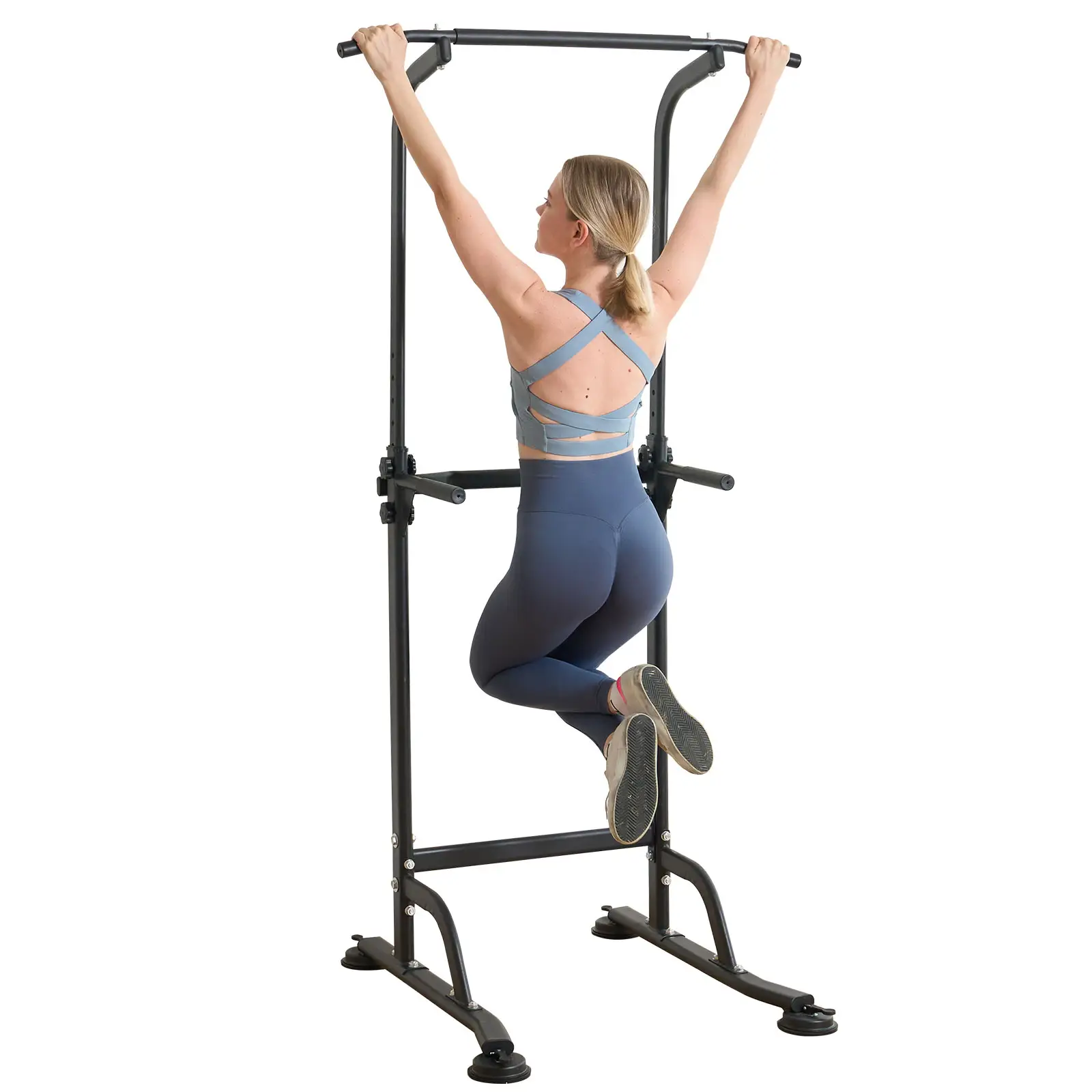 Adjustable Power Tower Pull Up Bar Dip