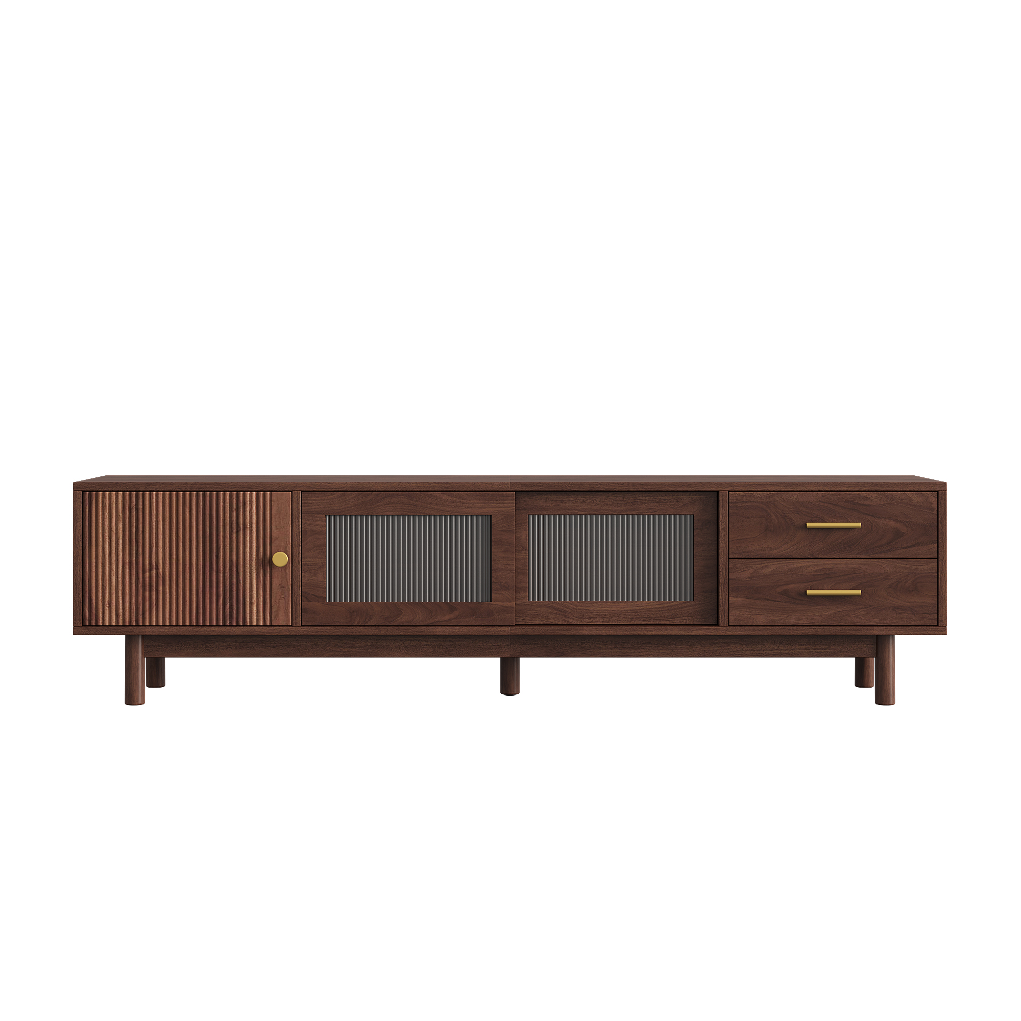 Glass Sliding Door TV Stand, picture 2 of 5