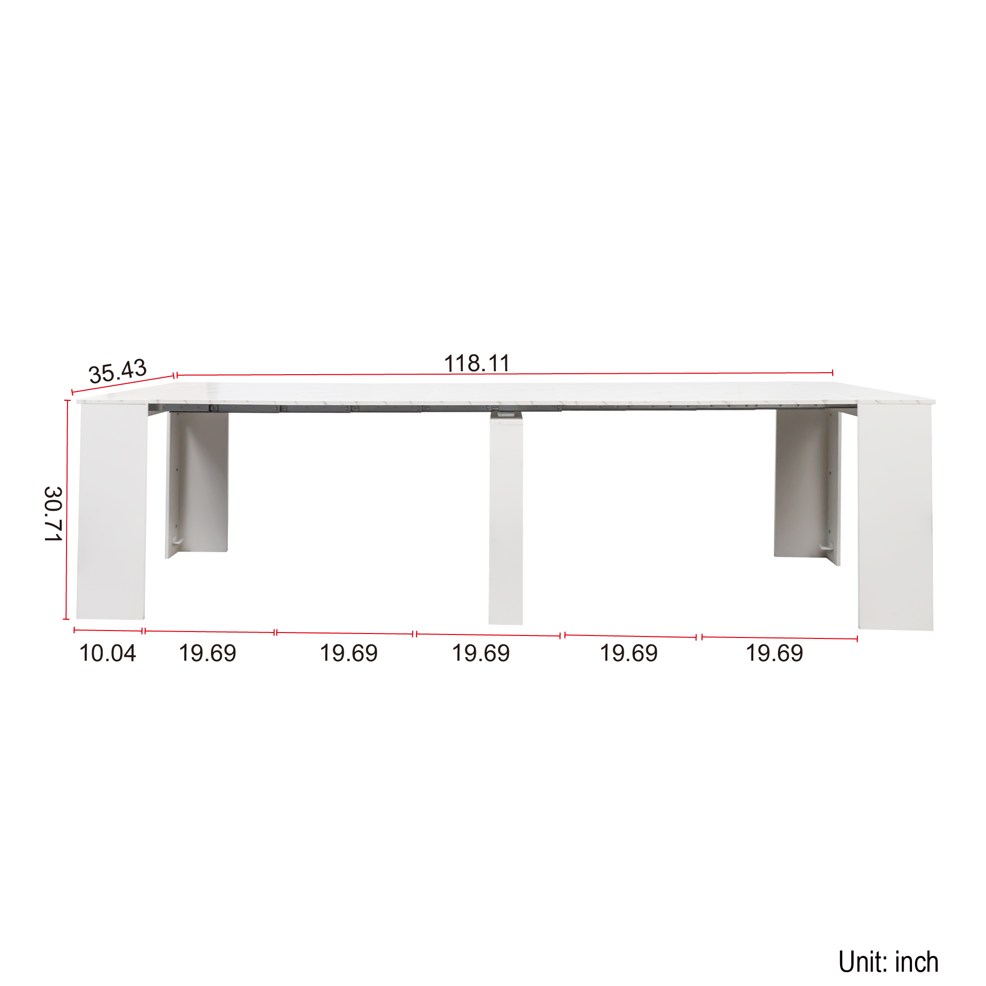 Multifunctional extendable console table — foto 8