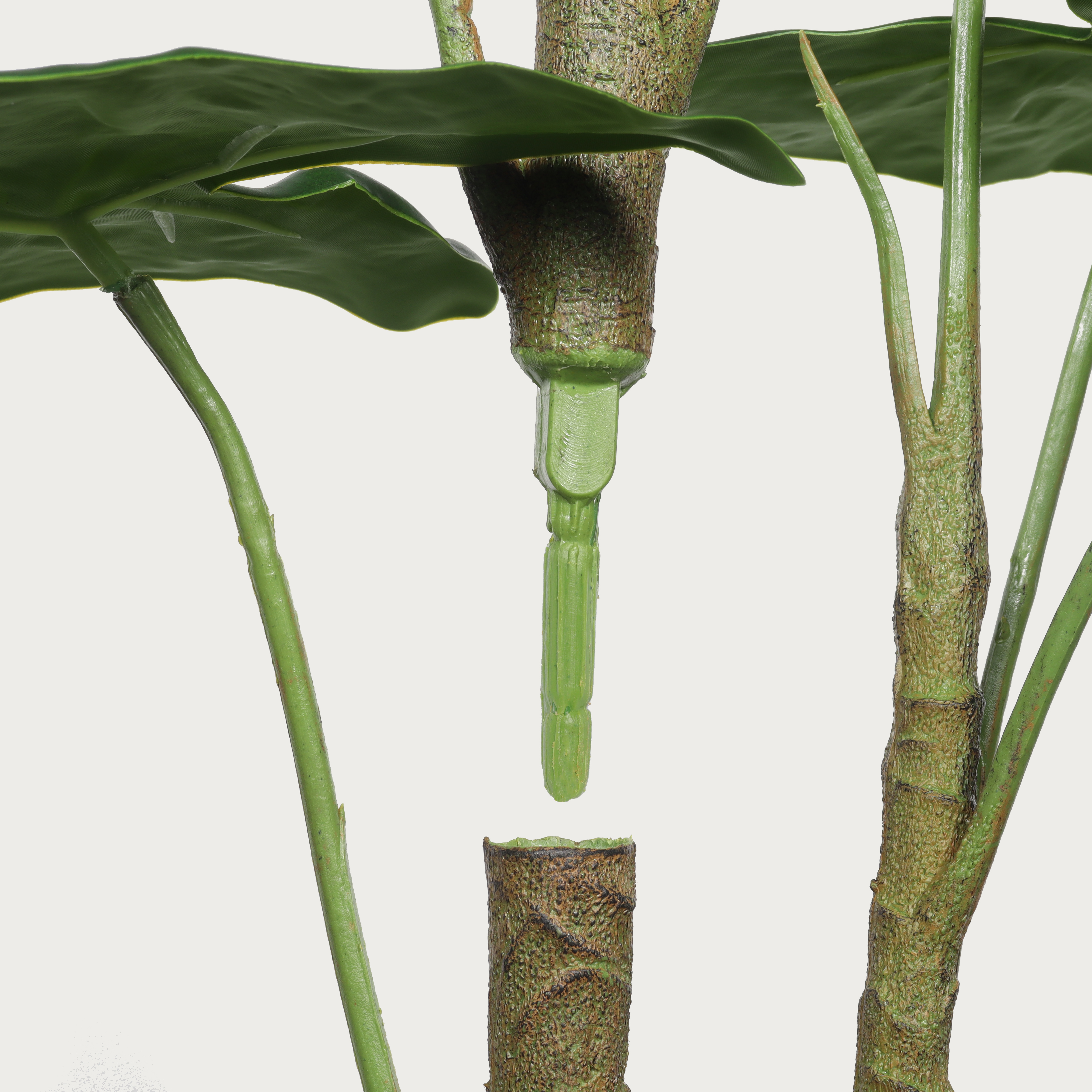 30'' Artificial Tropical Alocasia Leaf Plant With White Pot 2pc/set — foto 7
