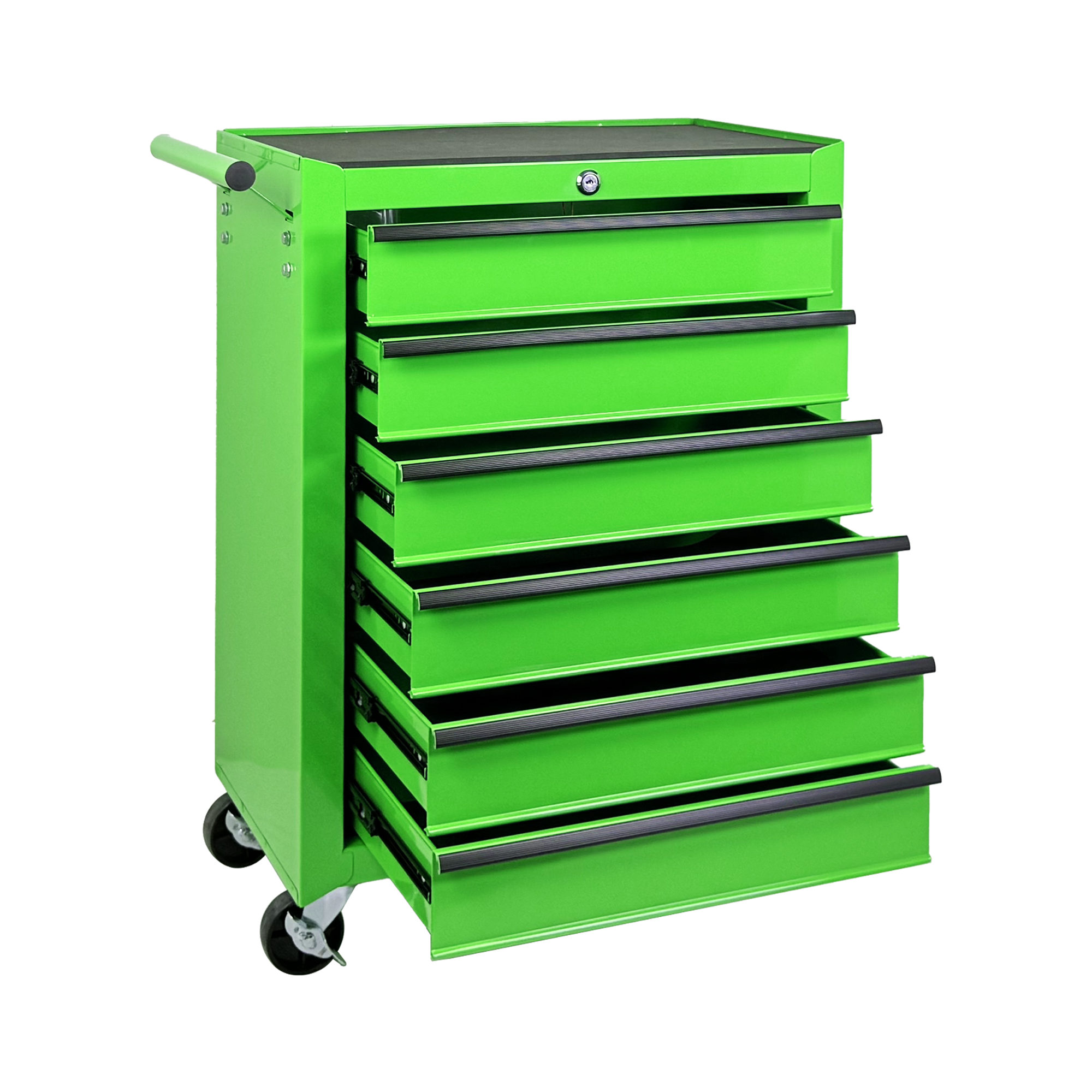 Rolling Metal Tool Chest with 6 Drawers, 20" 6-Drawer Tool Chest Cabinet with Ball Bearing Drawer Slides, Steel Tool Storage Box Organizer  -GREEN — foto 5