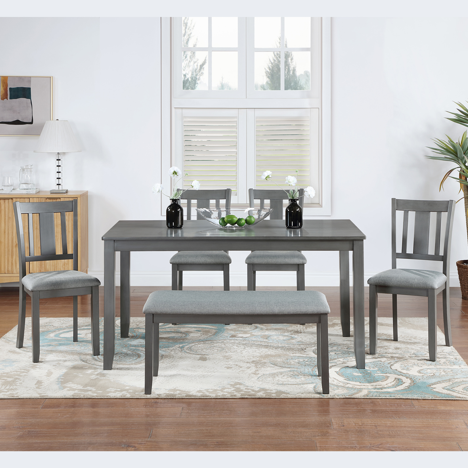 6 Piece Wood Dining Set, picture 2 of 5