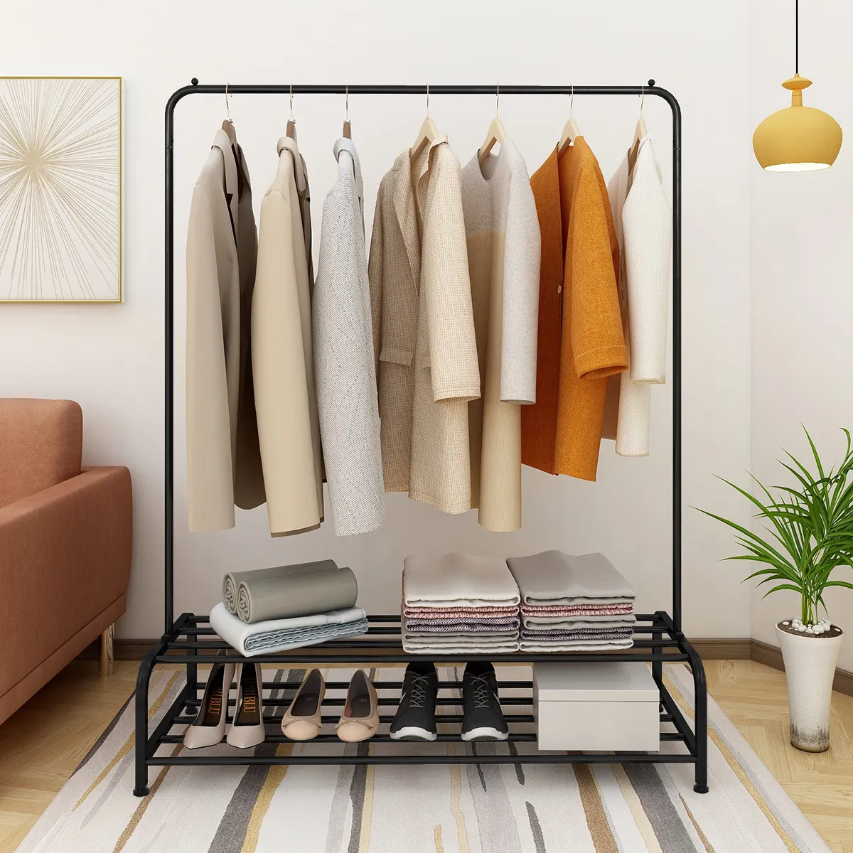 Heavy Duty Garment Rack, Metal Clothes Rack