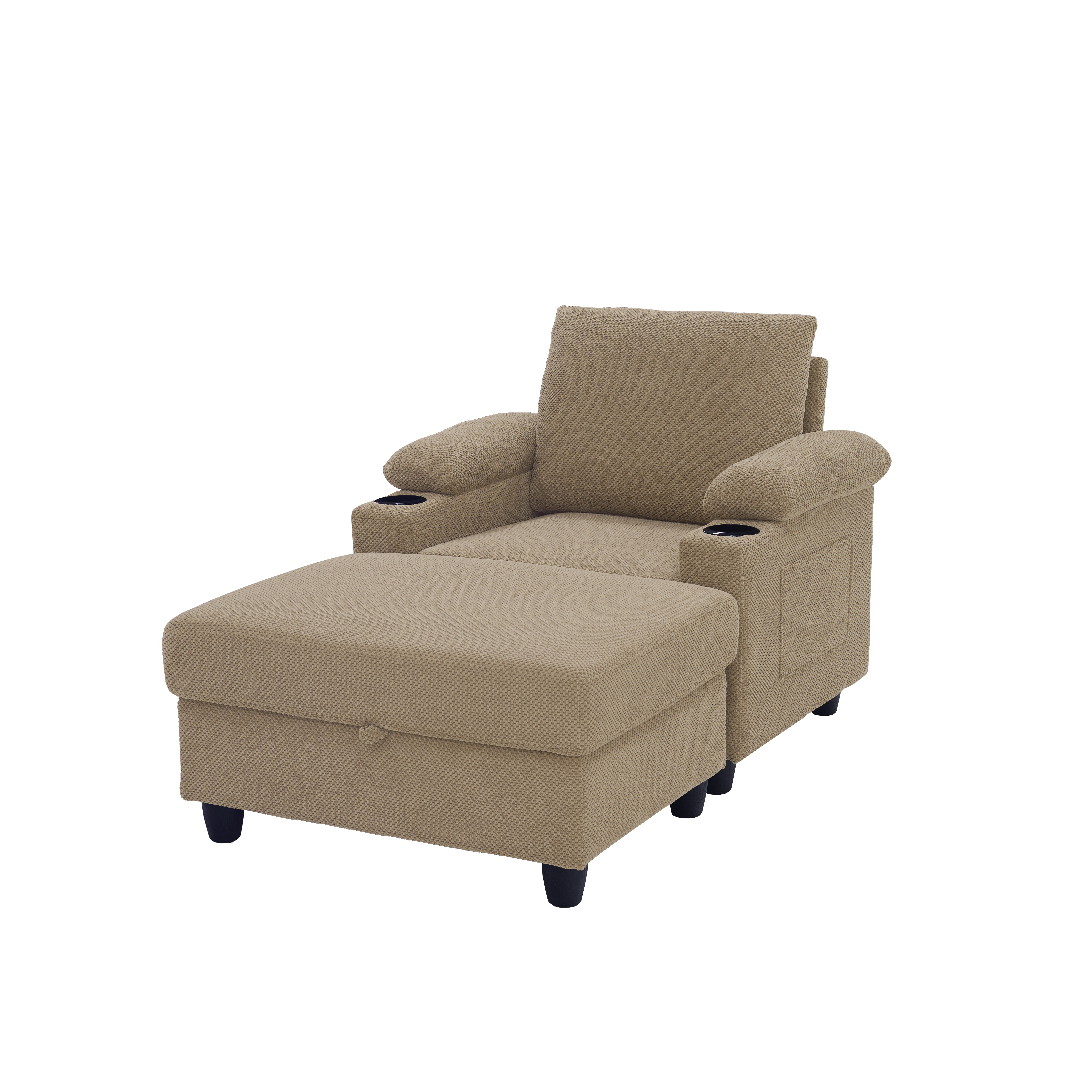 Convertible Sleeper Chair and Ottoman