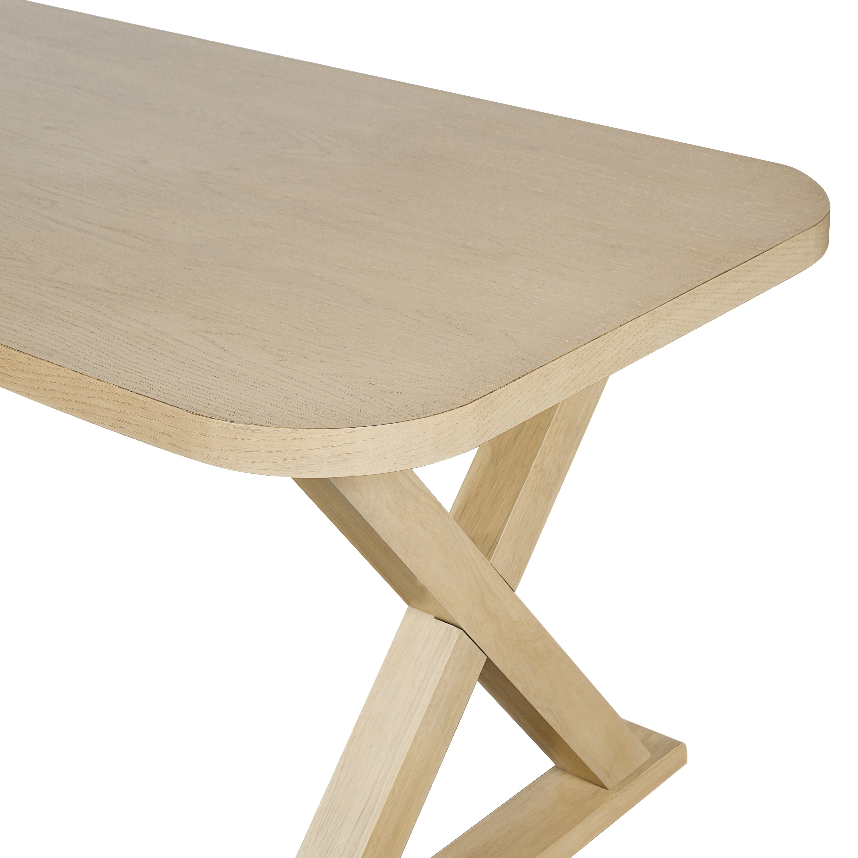 Oak Veneer Dining Table, picture 3 of 5