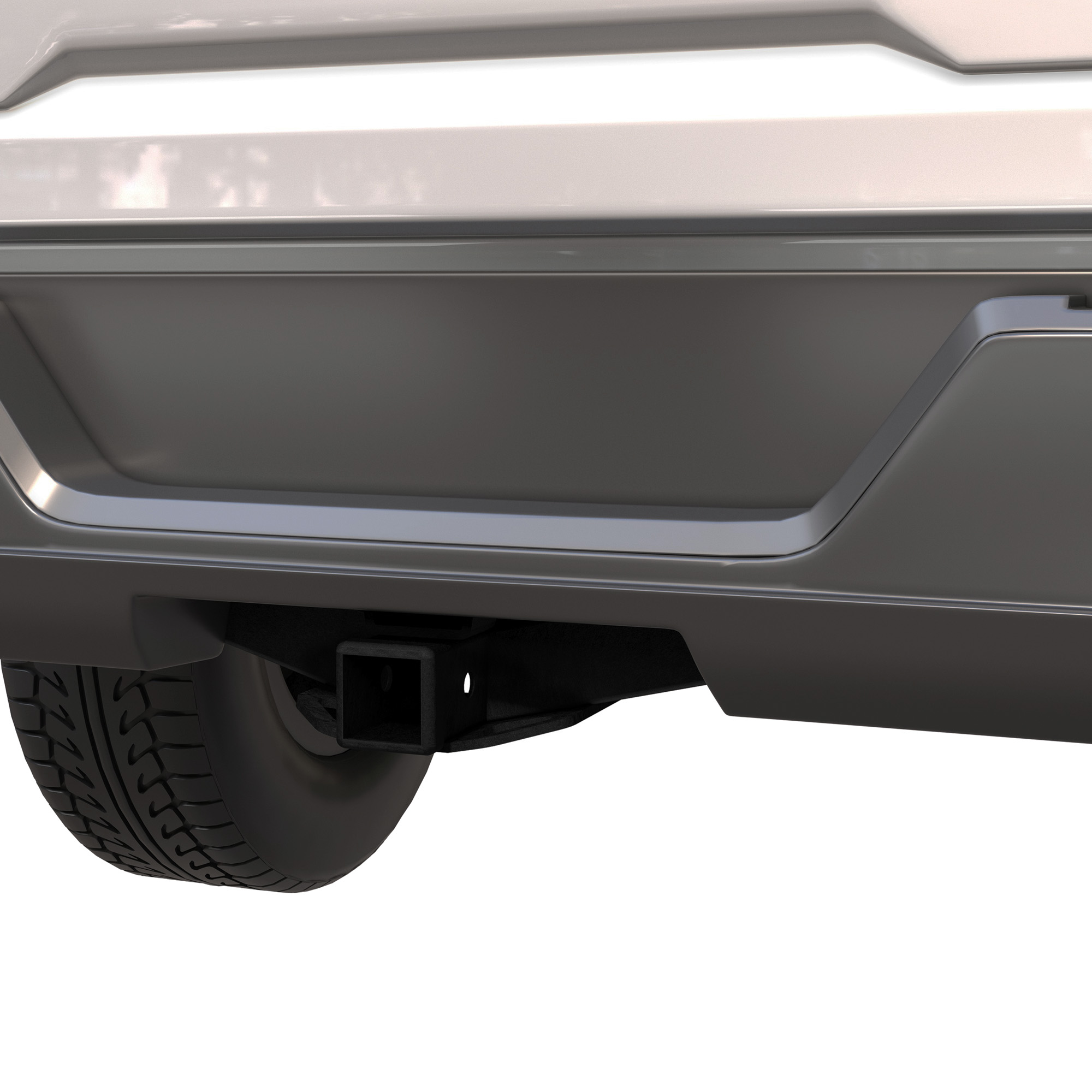 Steel Class 3 Trailer Hitch, 2 Inch Square Receiver, Black, For 1999-2013 Chevrolet Silverado / GMC Sierra 1500, 2001-07 1500HD,1999-2004  2500,selected models (Please Verify Vehicle Application) — foto 2
