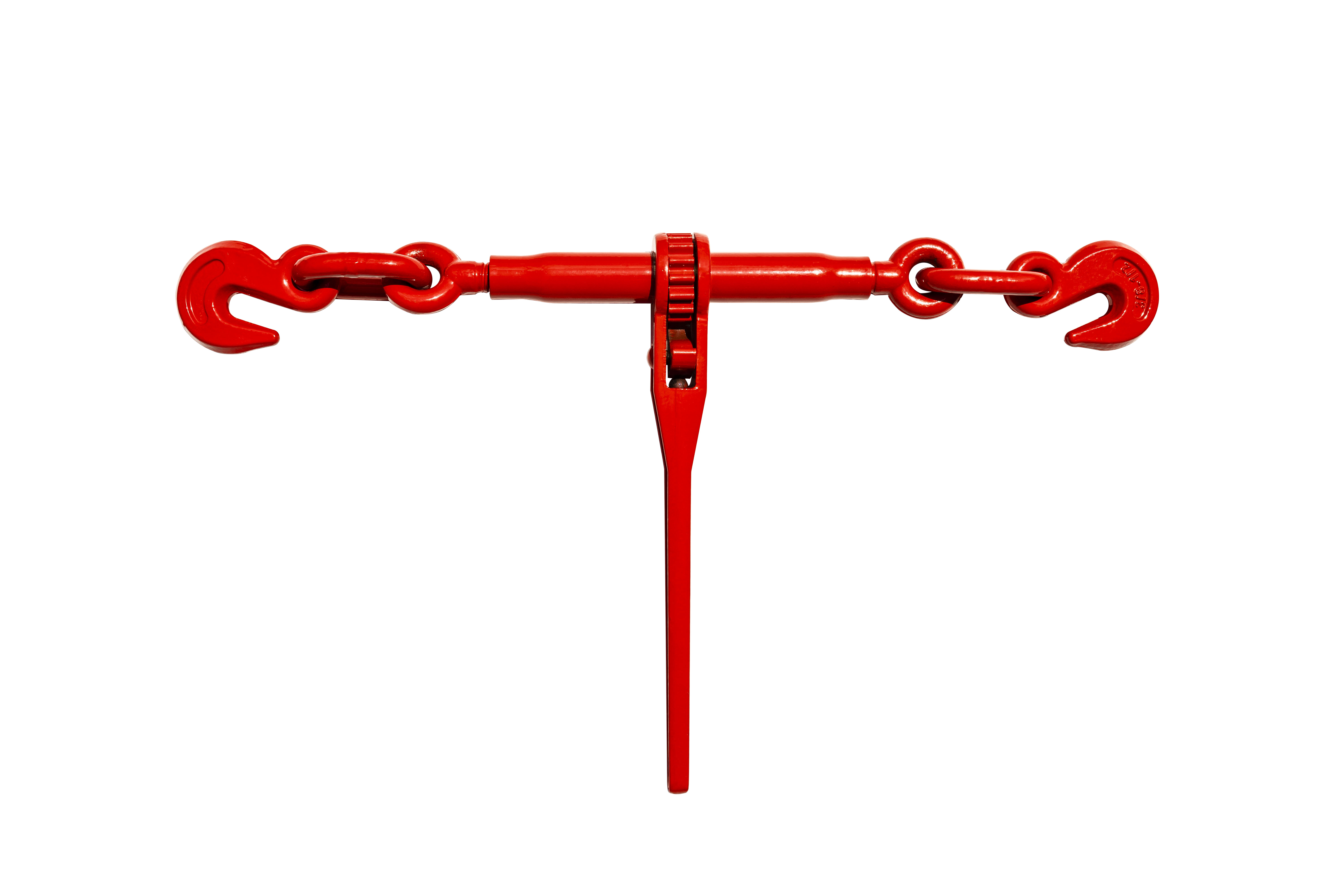 Ratchet tensioner with chain, cargo securing device - 3/8" G80 Tow Chain Bridle with Hooks, 14FT Heavy Duty Alloy Steel Recovery Chain Sling — foto 10