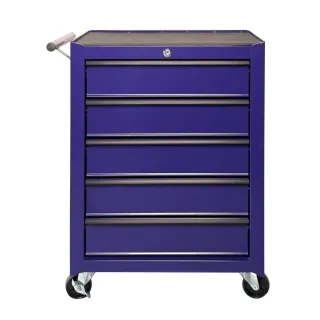 Rolling Metal Tool Chest with 5 Drawers, 20" 5-Drawer Tool Chest Cabinet with Ball Bearing Drawer Slides, Steel Tool Storage Box Organizer -PURPLE