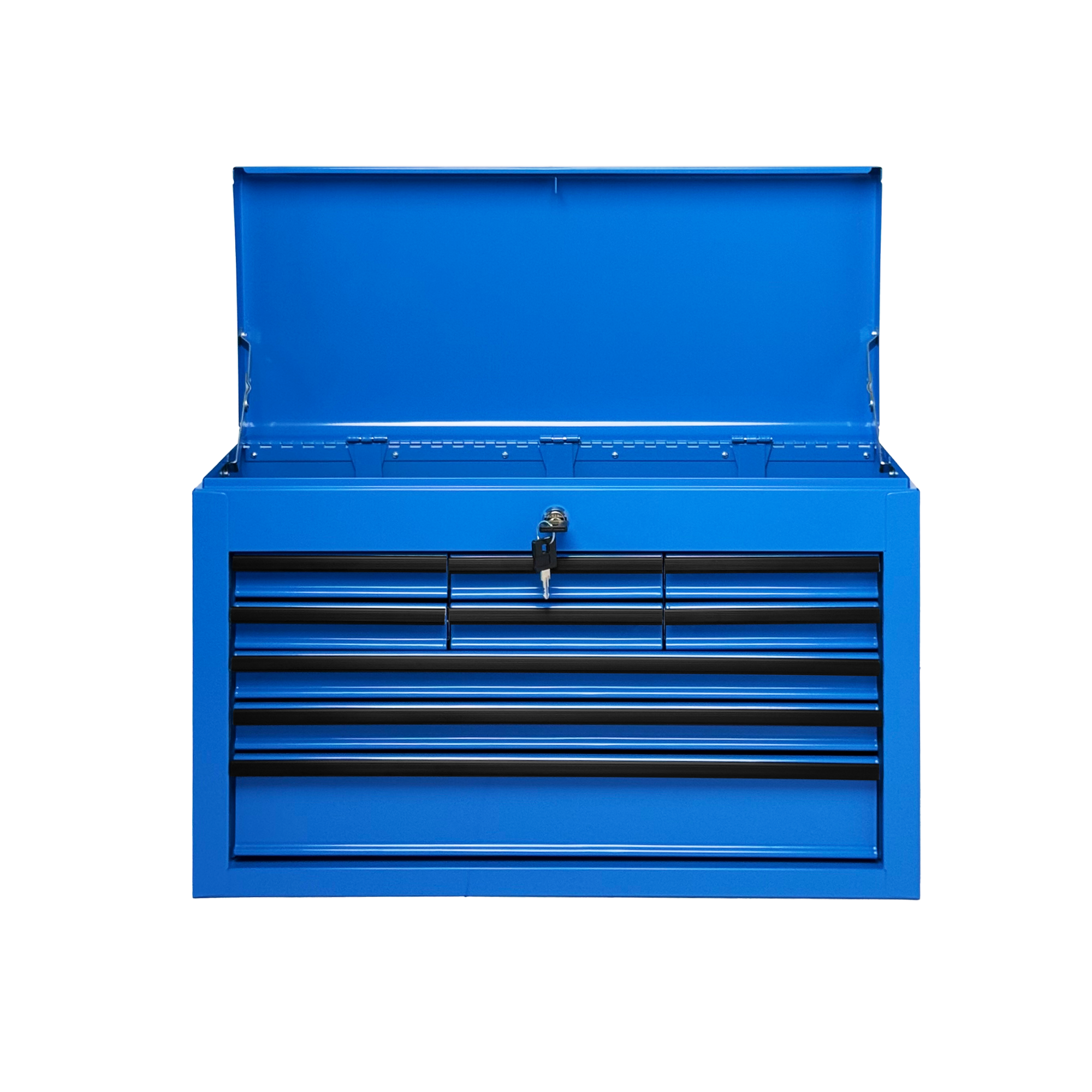 Heavy Duty Metal Tool Box, 24-inch, Portable Metal Tool Box with 9 Drawers, Small Tool Chest with EVA Liners, Ball Bearing Slide Drawers Locking & Powder Coated Finish, Multi-Function Tool Organizer — foto 3