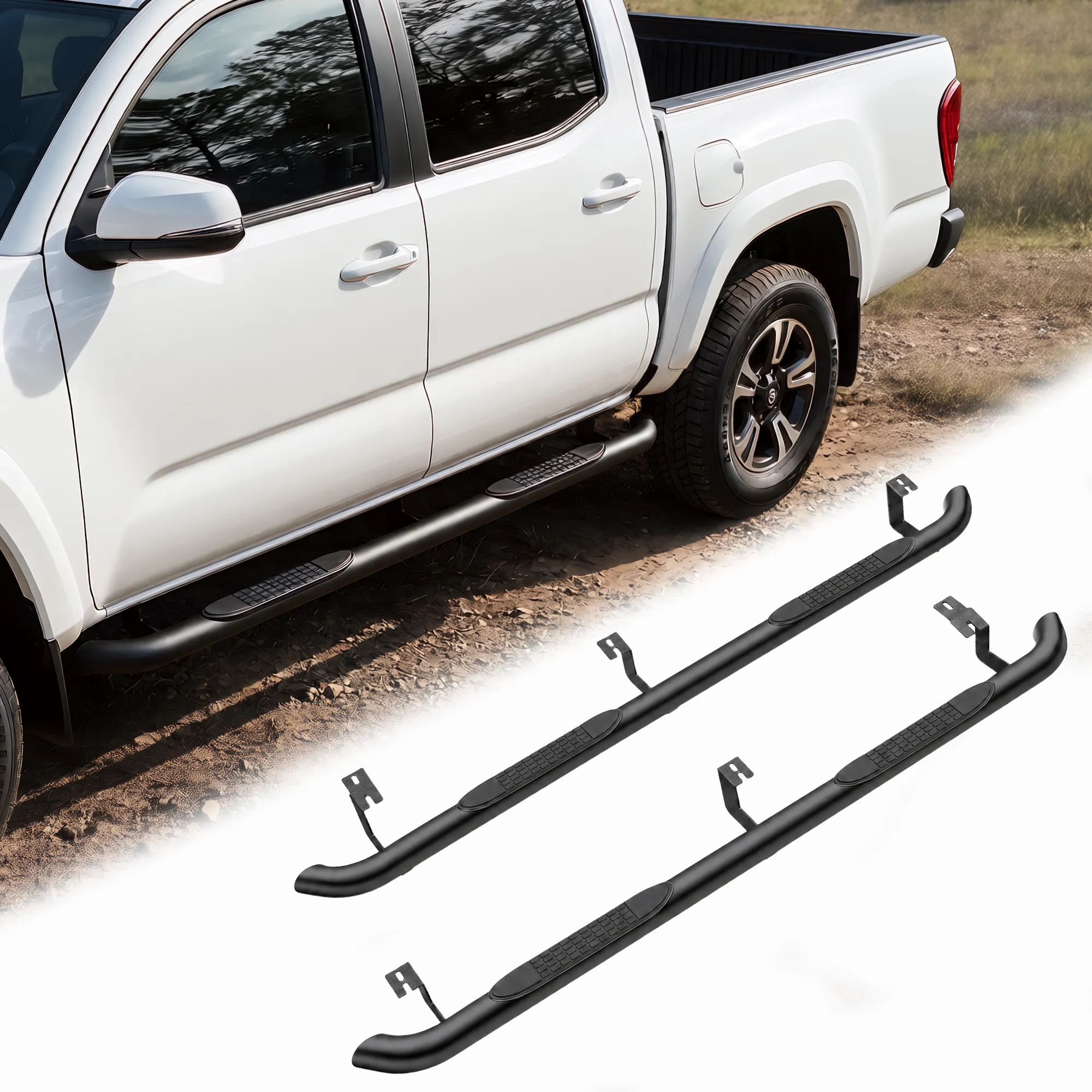 4 Inch Running Boards Side Steps Fit