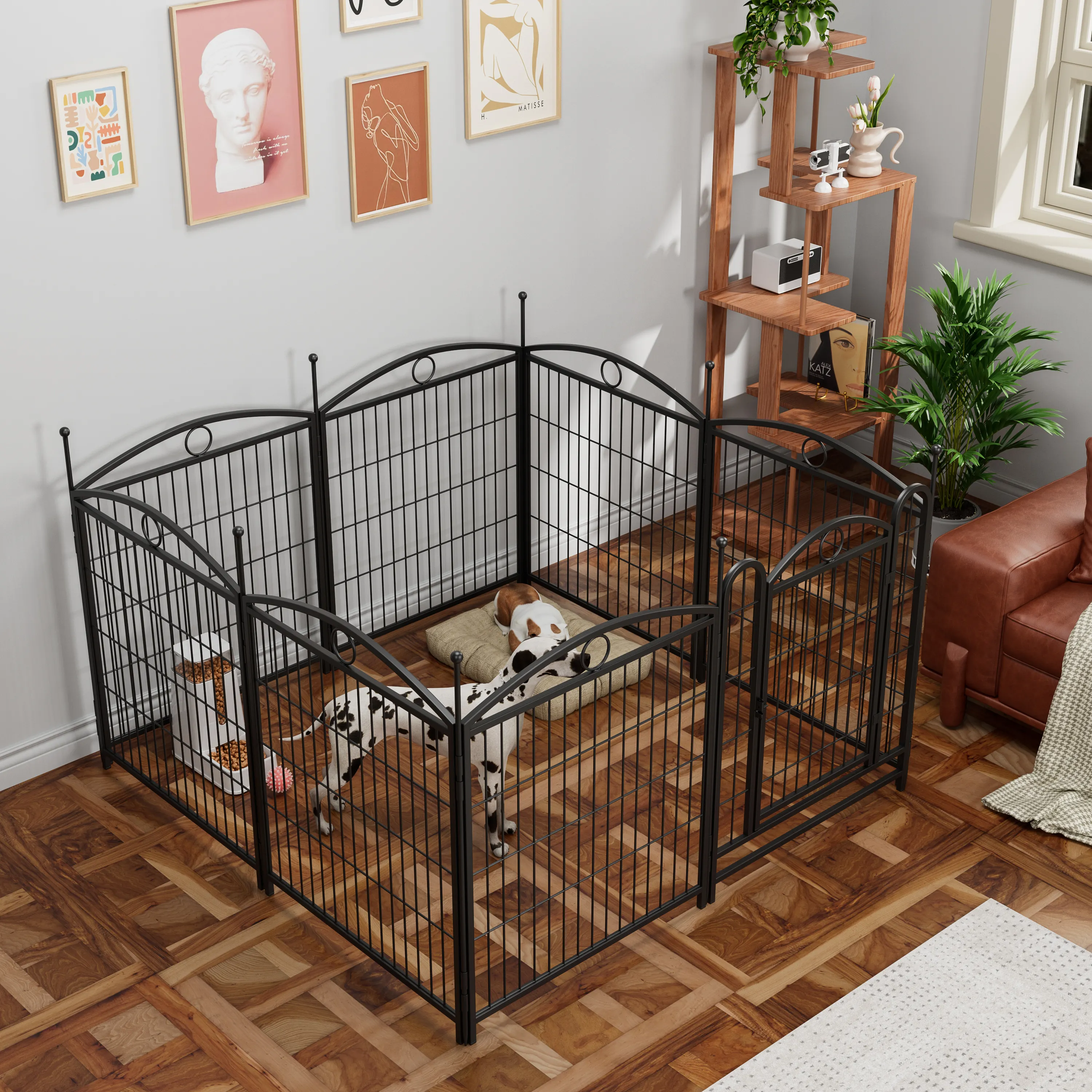 Dog Playpen Indoor 32 inch 8 Panels