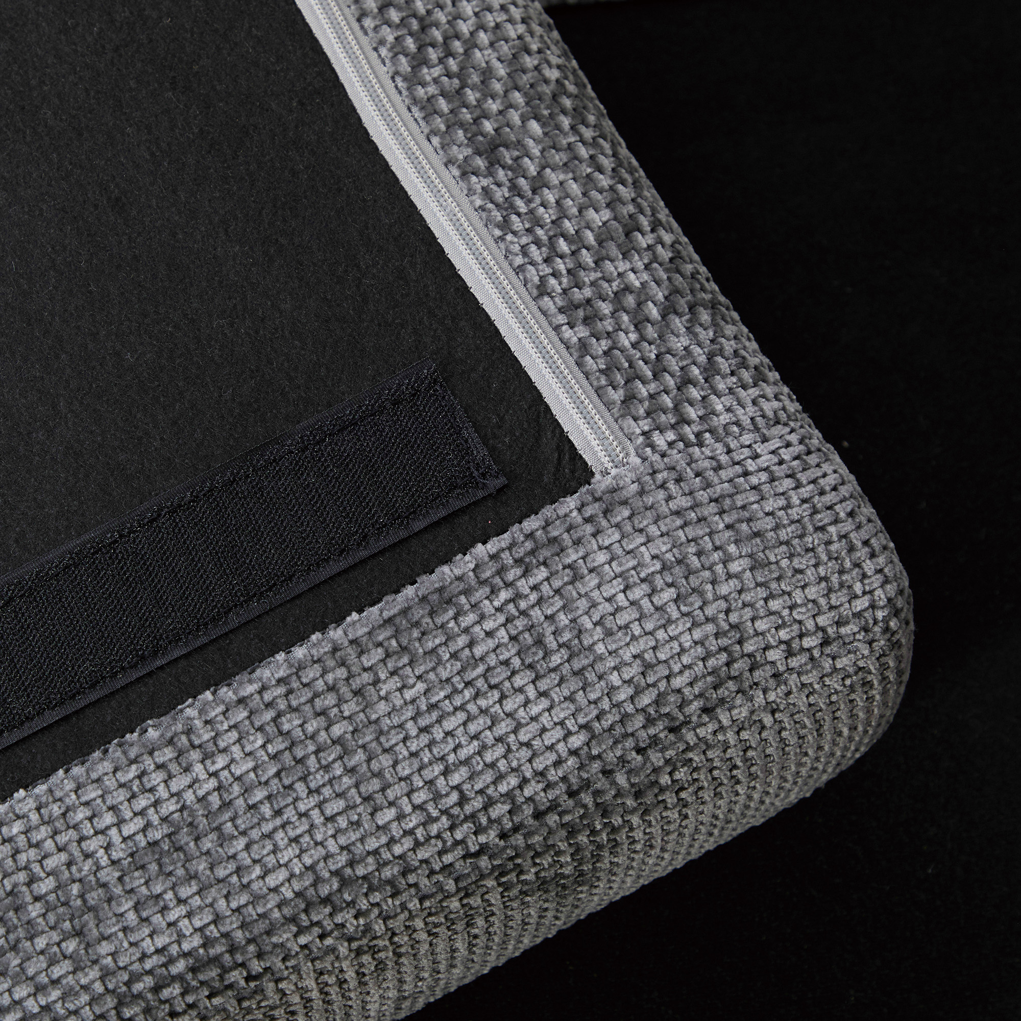 Chenille Upholstered Ottoman, picture 3 of 5