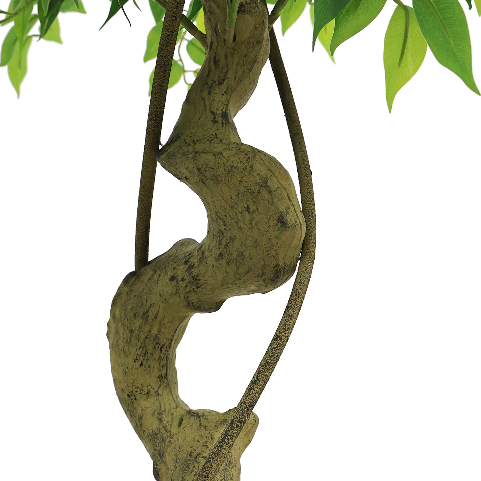 6FT Artificial Ficus Tree, Lifelike Faux Banyan Tree with Pot for Home, Office Patio Decor, 1pc/set — foto 8