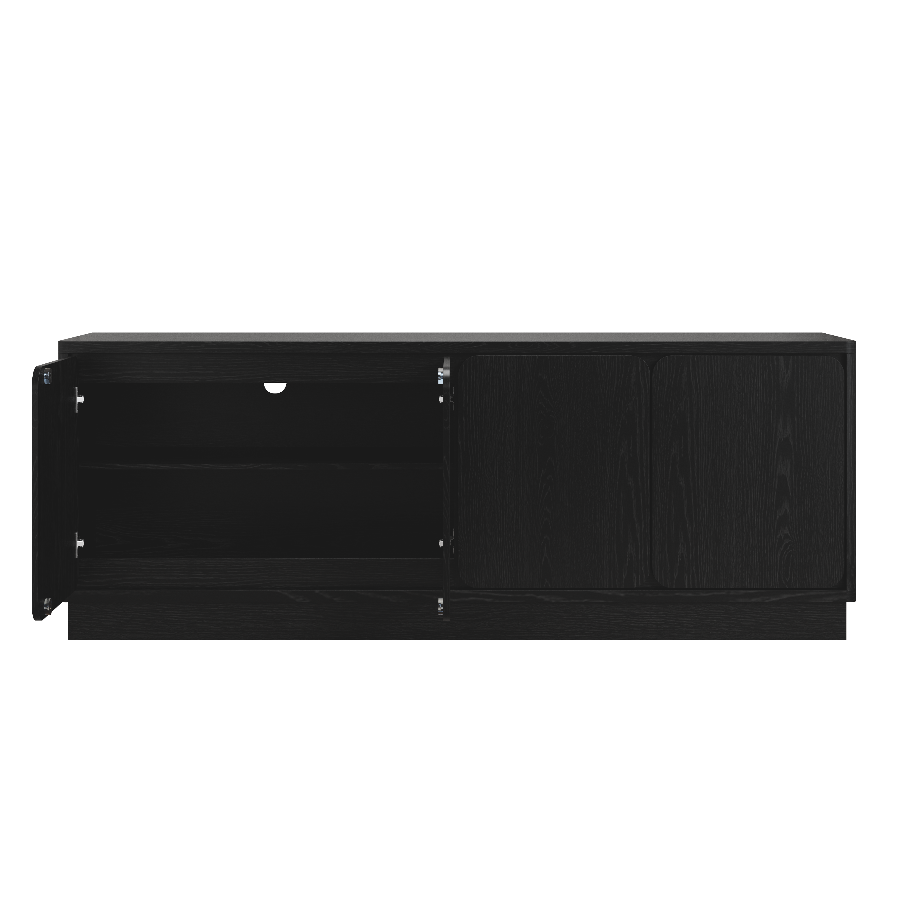 Black TV Stand with Storage