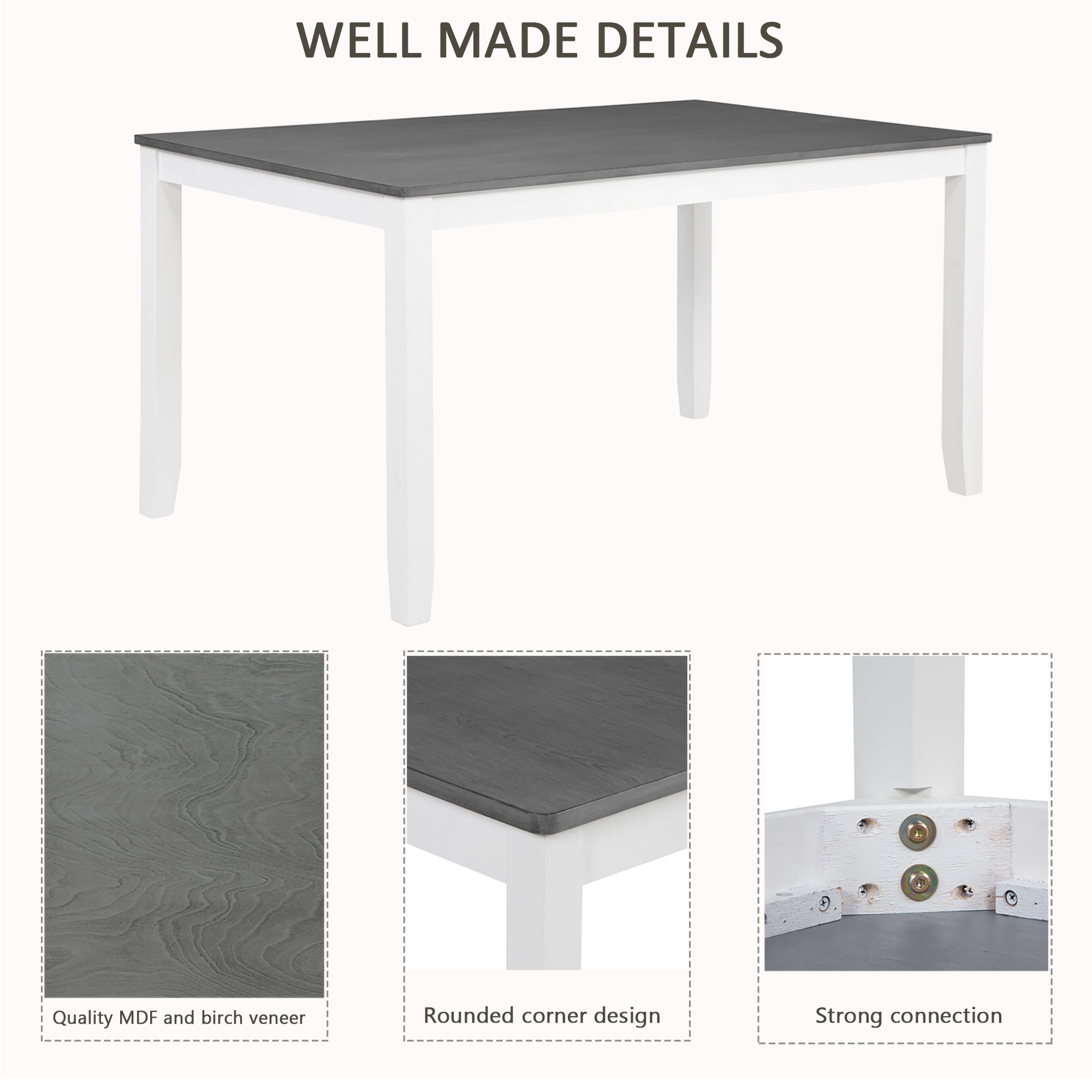 7-Piece Wood Dining Set, picture 4 of 4