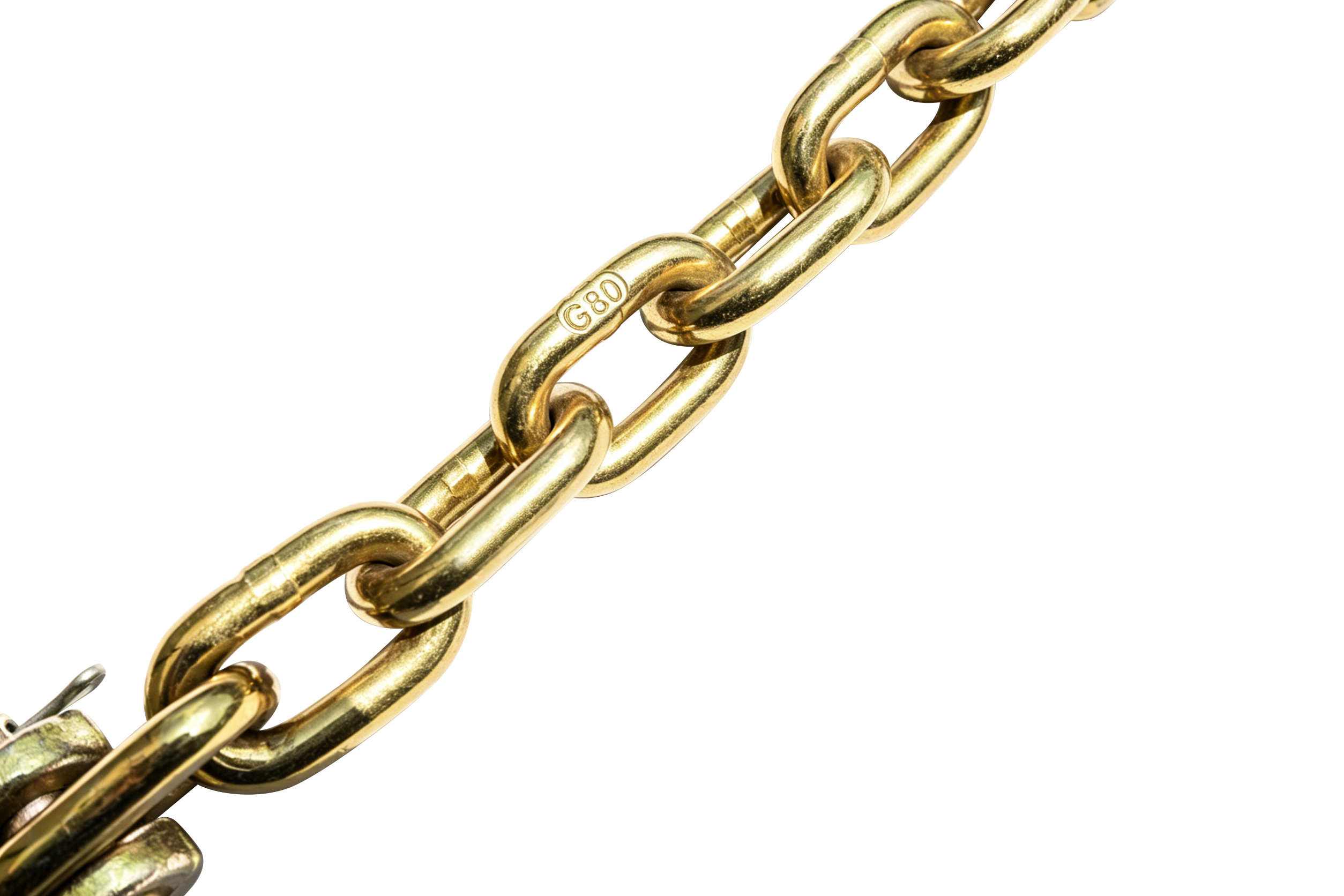 Ratchet tensioner with chain, cargo securing device - 3/8" G80 Tow Chain Bridle with Hooks, 14FT Heavy Duty Alloy Steel Recovery Chain Sling — foto 17