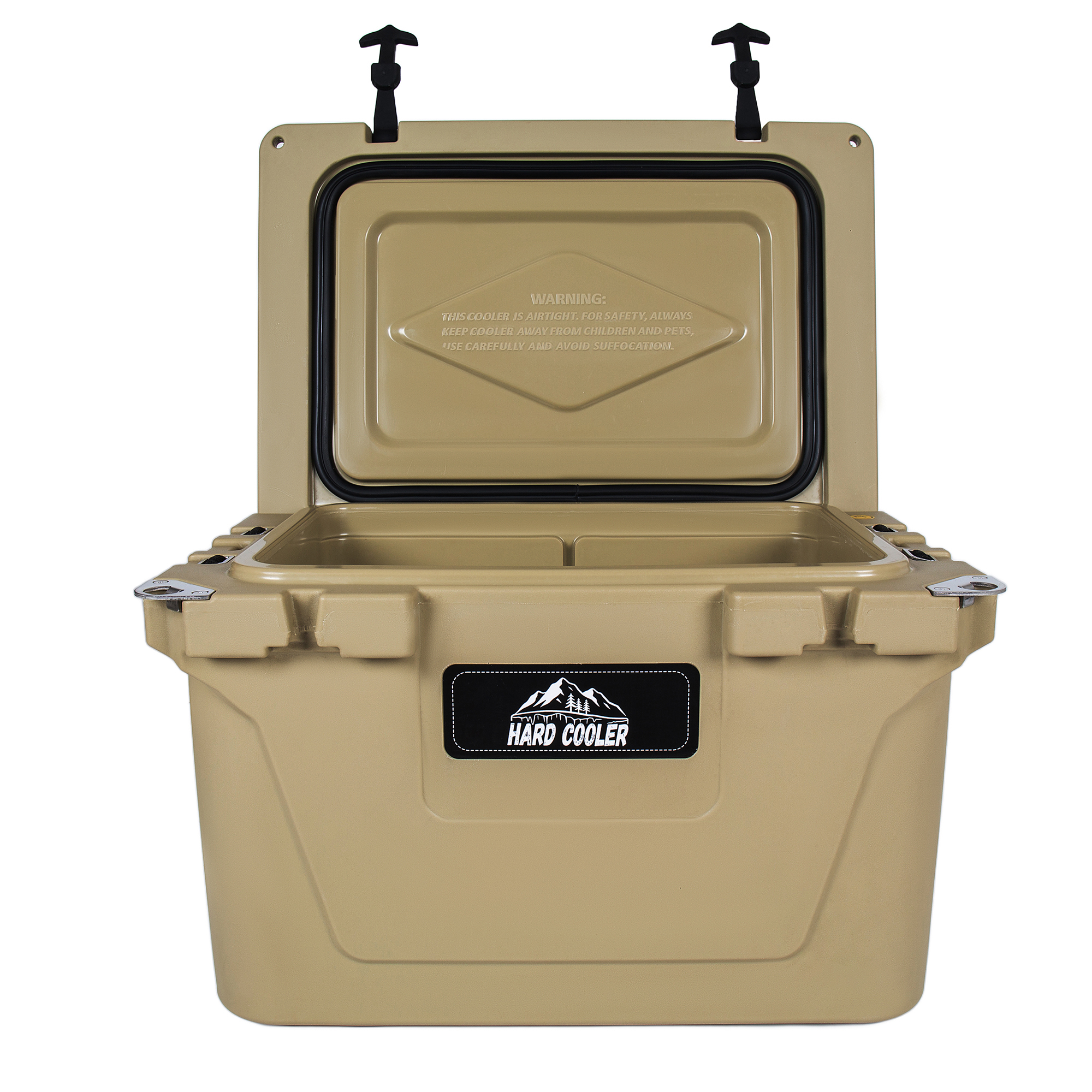 50 Quart Khaki Cooler, Ultra-Light Insulated Ice Chest – Heavy-Duty Hard Shell Cooler with 6-Day Ice Retention for Camping, Tailgating, Job Site & Outdoor Adventures — foto 9