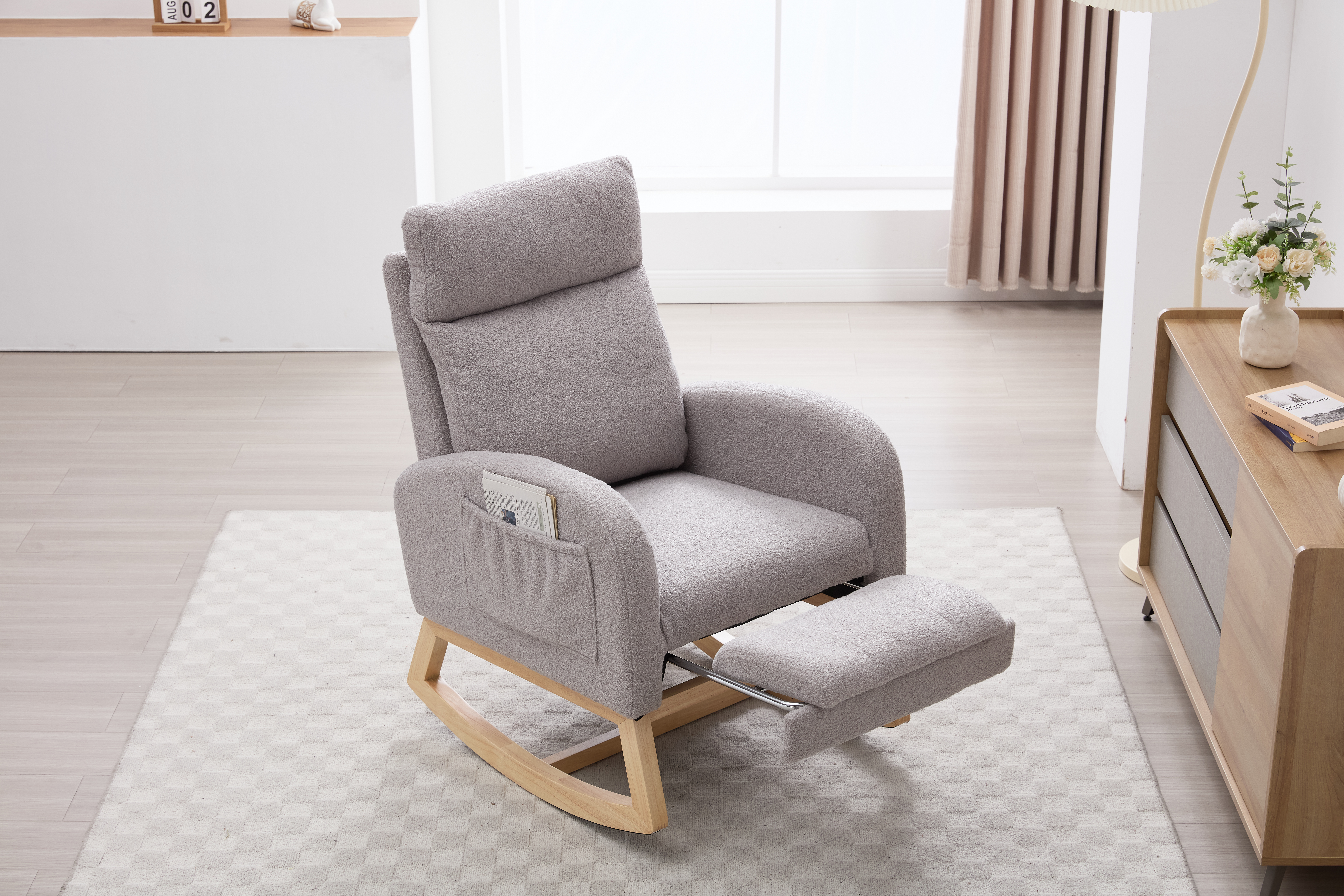 Teddy Fabric Rocking Chair, picture 2 of 4