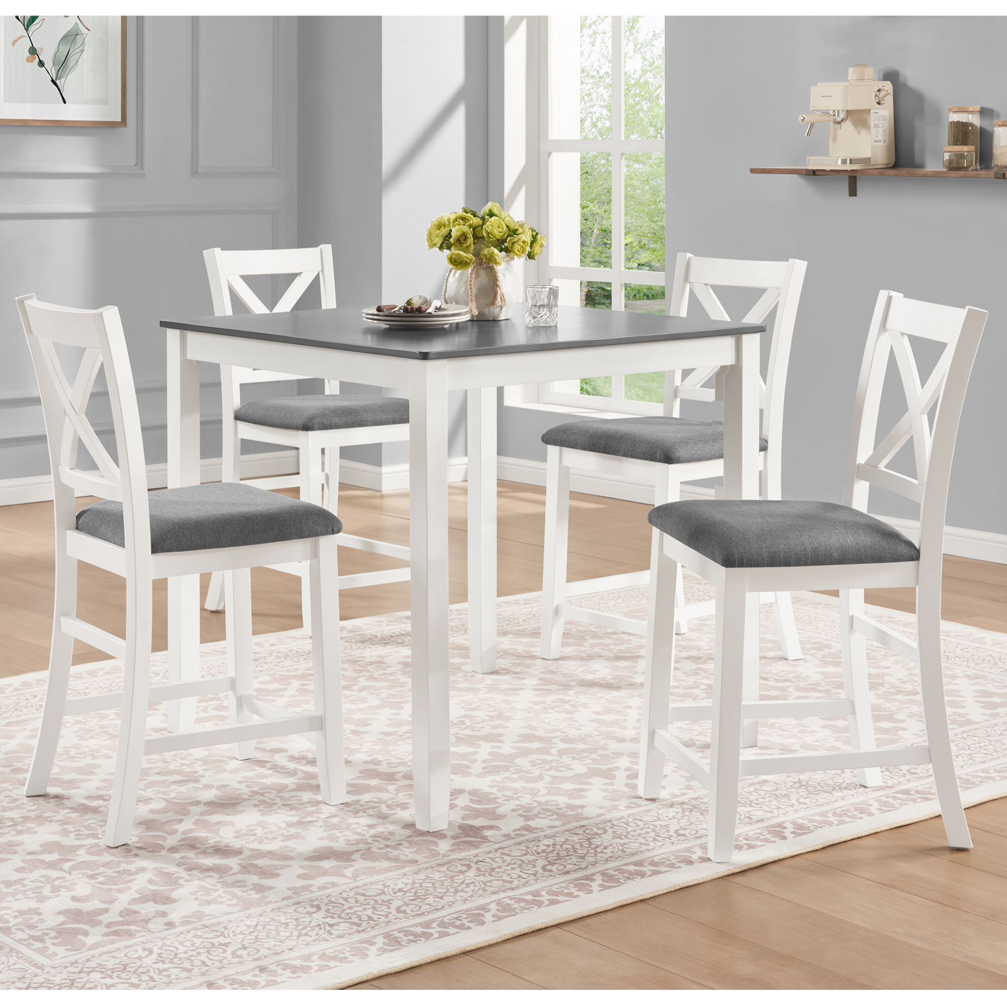 5-Piece Counter Height Dining Table Set, picture 5 of 5