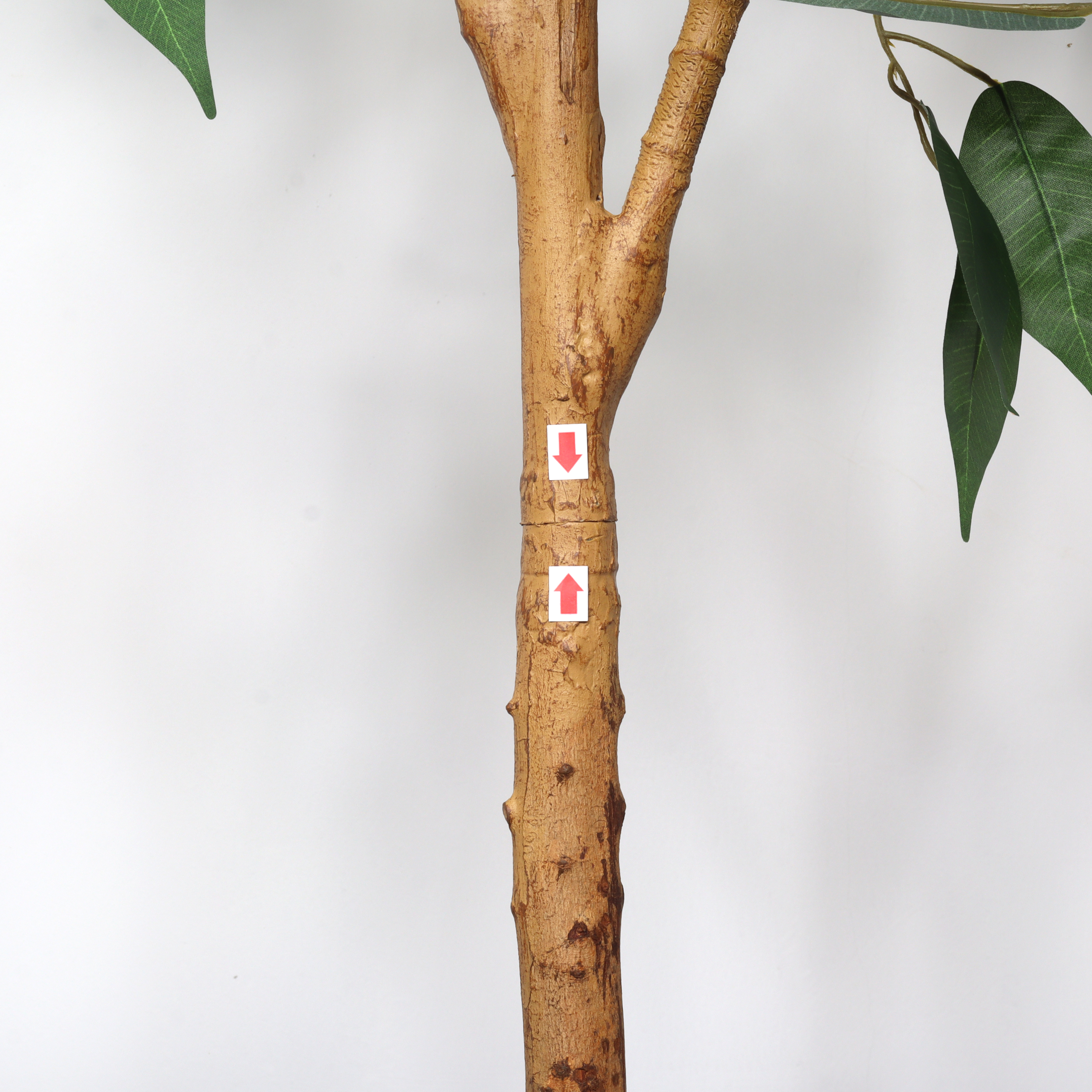 6FT Artificial Ficus Tree with Natural Trunk in Black Plastic Pot for Indoor Home Office Decor, 1pc/set — foto 5