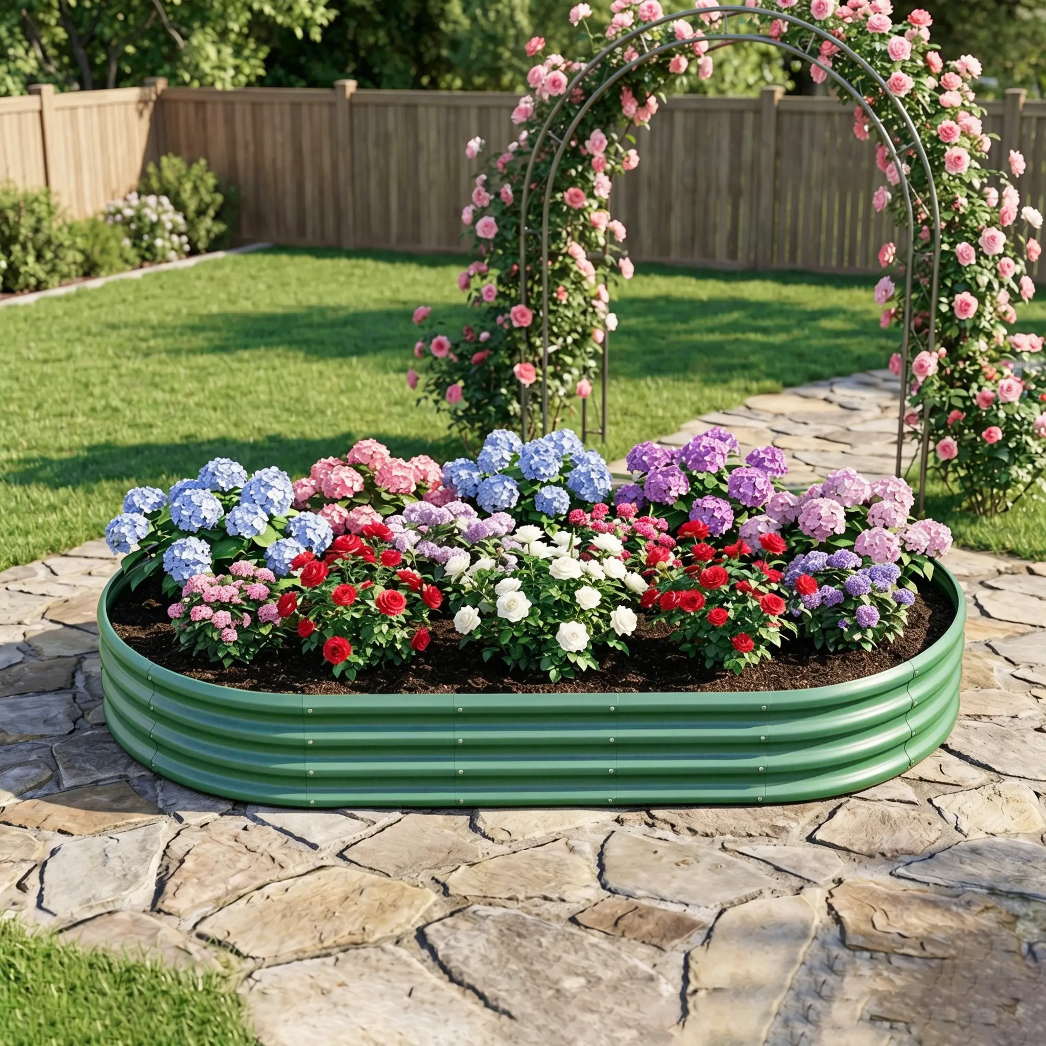 Galvanized Raised Garden Bed 6x3x1ft - Heavy