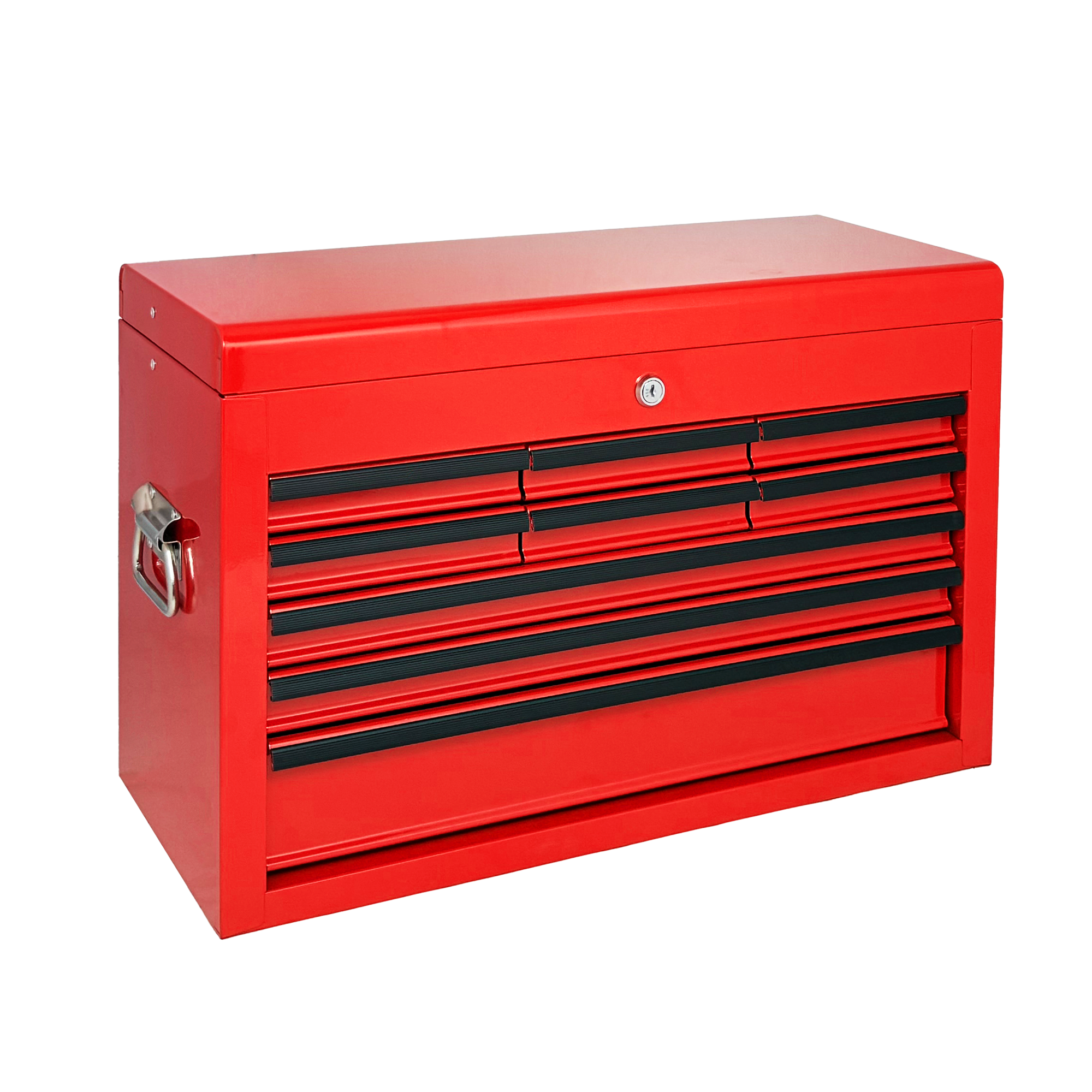 Heavy Duty Metal Tool Box, 24-inch, Portable Metal Tool Box with 9 Drawers, Small Tool Chest with EVA Liners, Ball Bearing Slide Drawers Locking & Powder Coated Finish, Multi-Function Tool Organizer — foto 4