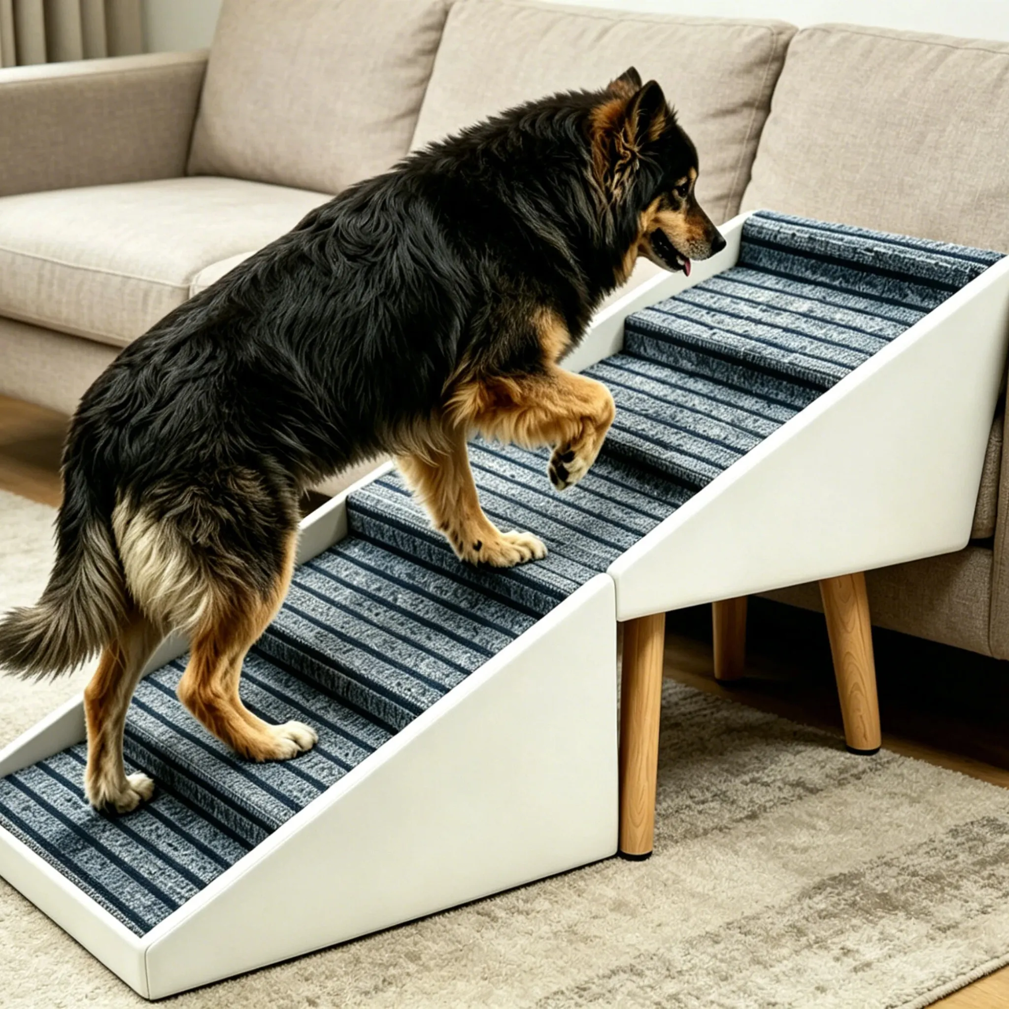 2-in-1 Dog Stairs for Bed and Couch