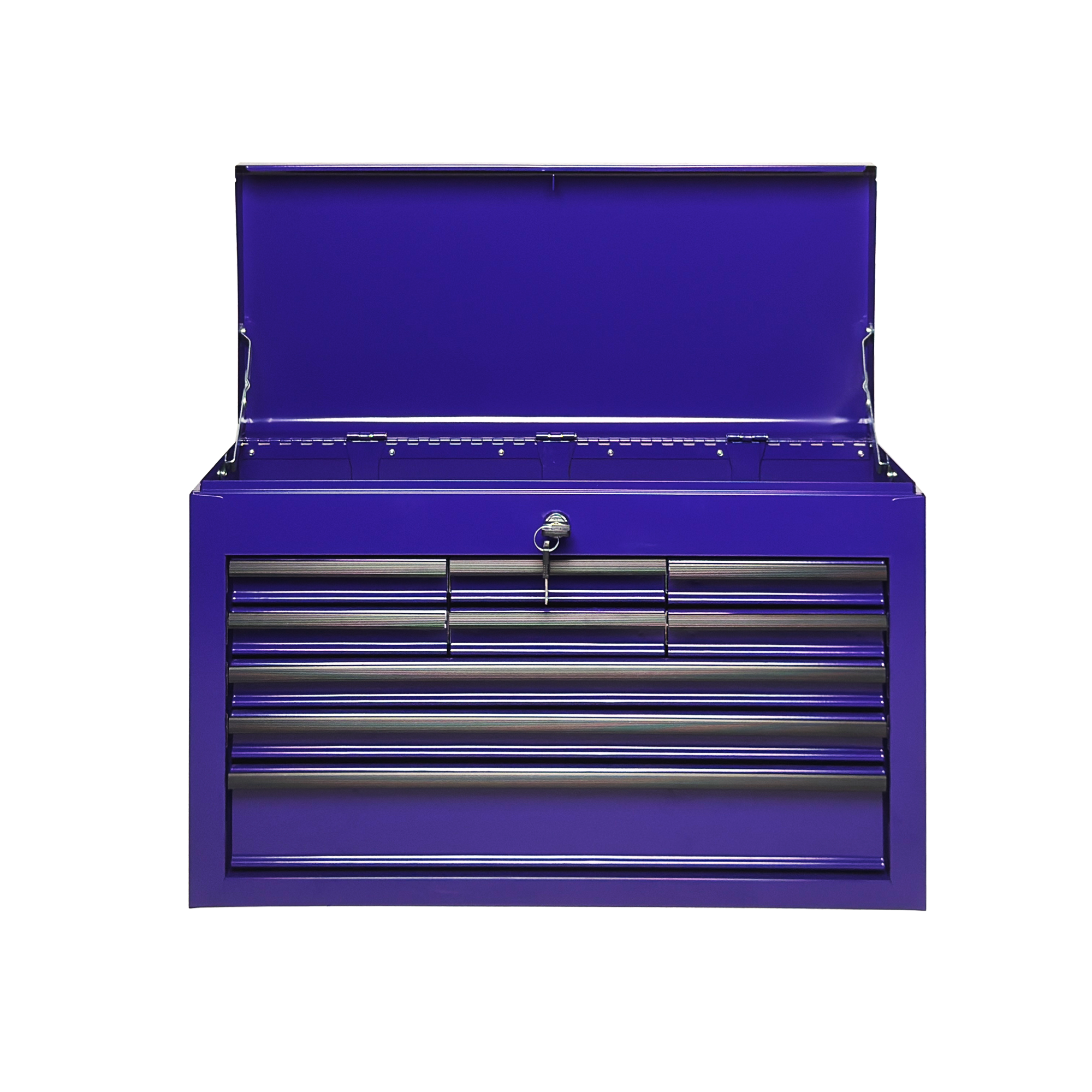 Heavy Duty Metal Tool Box, 24-inch, Portable Metal Tool Box with 9 Drawers, Small Tool Chest with EVA Liners, Ball Bearing Slide Drawers Locking & Powder Coated Finish, Multi-Function Tool Organizer — foto 12