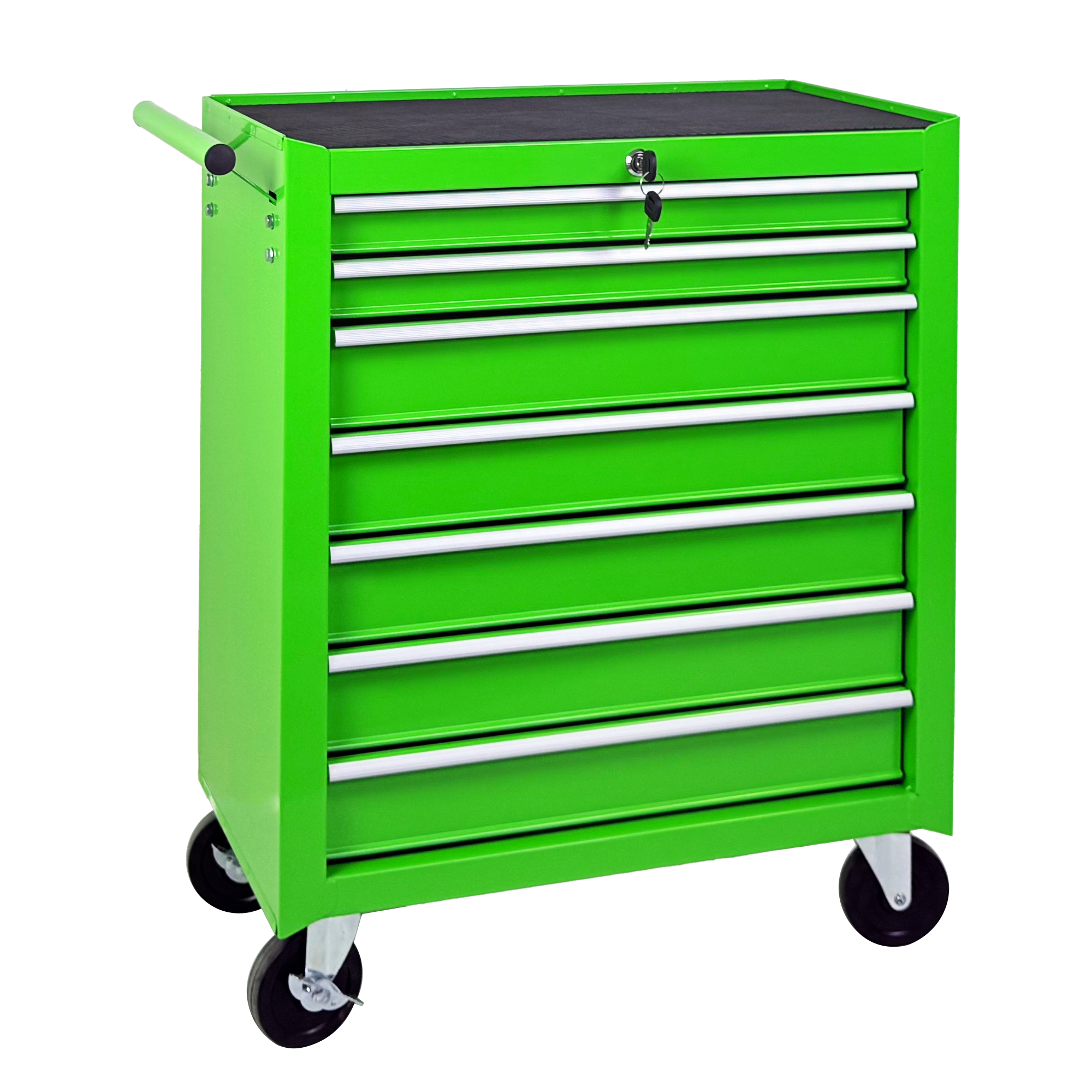 Rolling Tool Chest with 7-Drawer Tool Box with Wheels Multifunctional Tool Cart Mechanic Tool Storage Cabinet for Garage, Warehouse, Workshop, Repair Shop -GREEN — foto 11