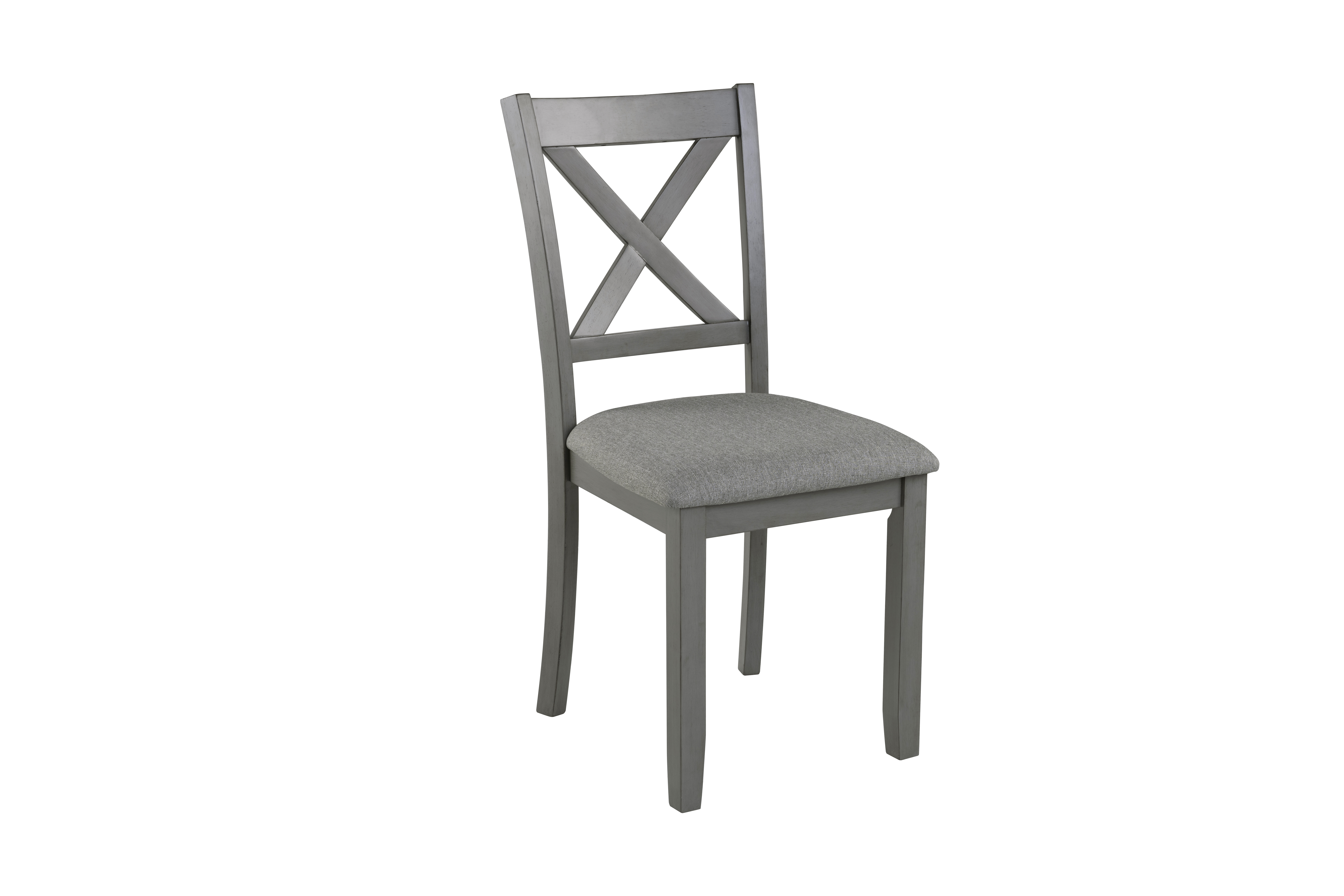 Dining Chairs Only, Wooden Dining Chairs Set of 4, Kitchen Chair with Padded Seat, Upholstered Side Chair for Dining Room, Living Room, Gray 4