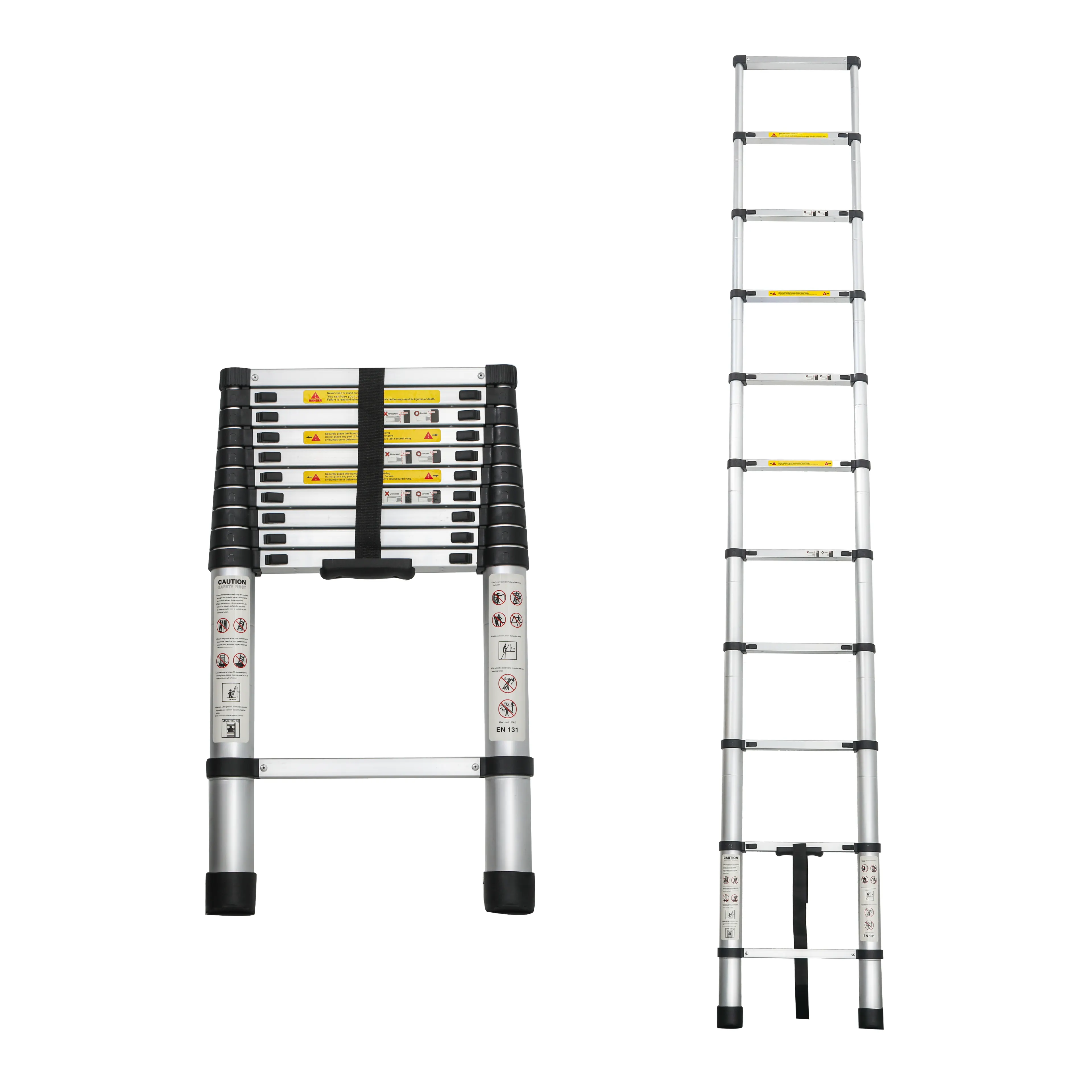 Telescoping Ladder 10.5FT, Telescopic Extension Ladder, Aluminum