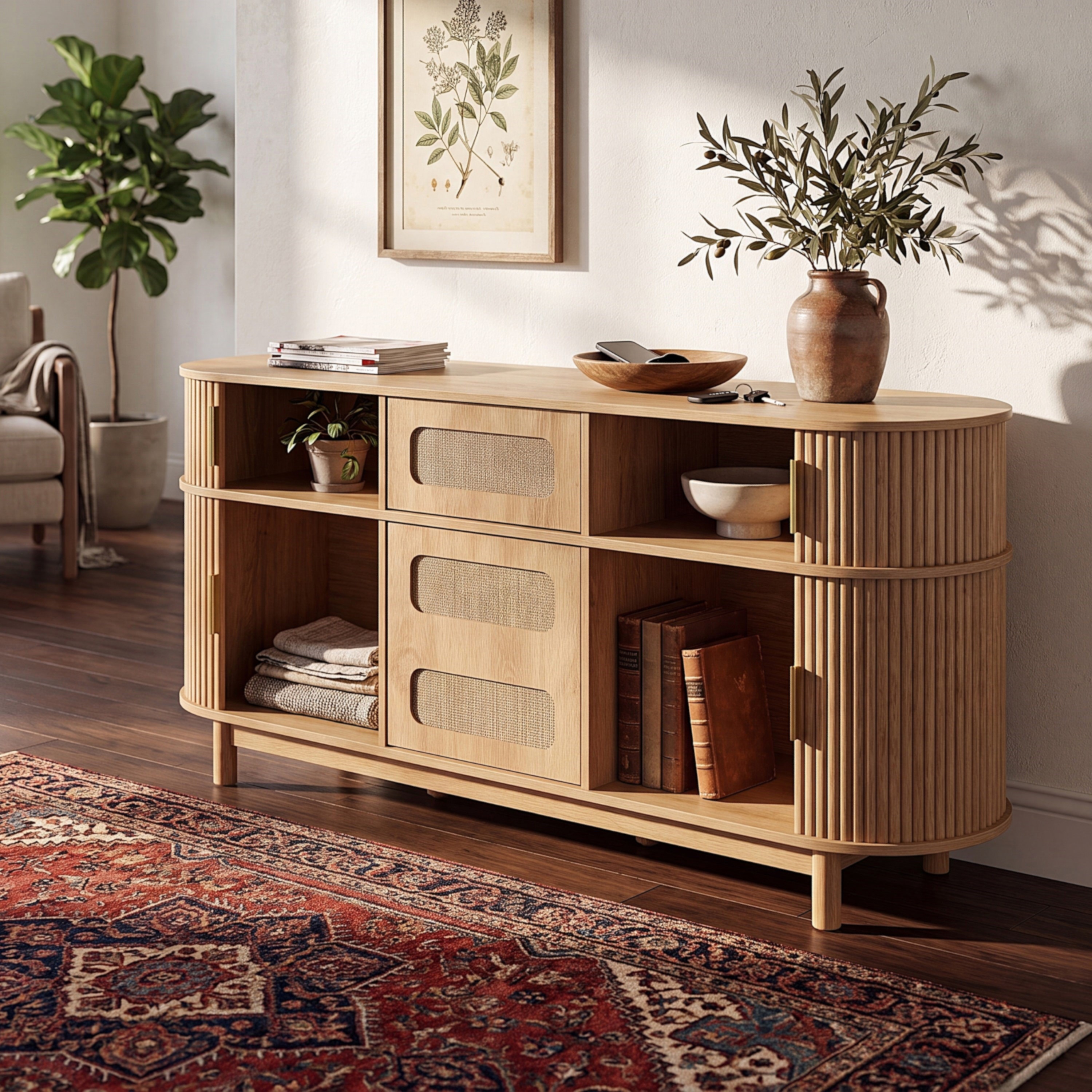 MDF Sideboard Buffet Cabinet, picture 2 of 5