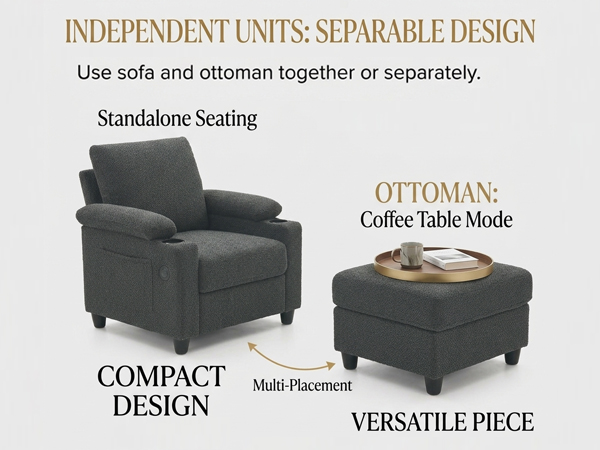 Convertible Sleeper Accent Chair, picture 3 of 5