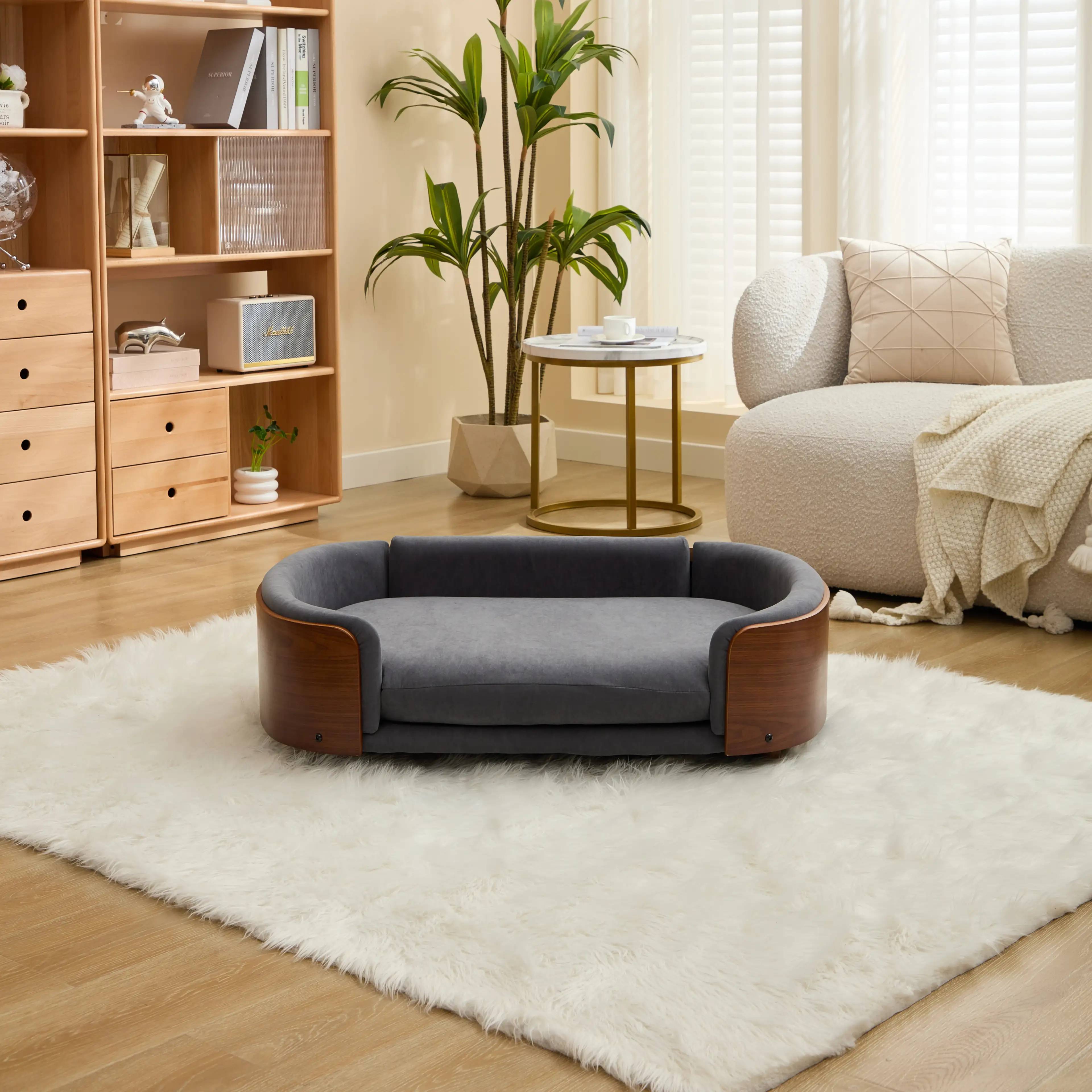 Scandinavian style Elevated Dog Bed Pet Sofa