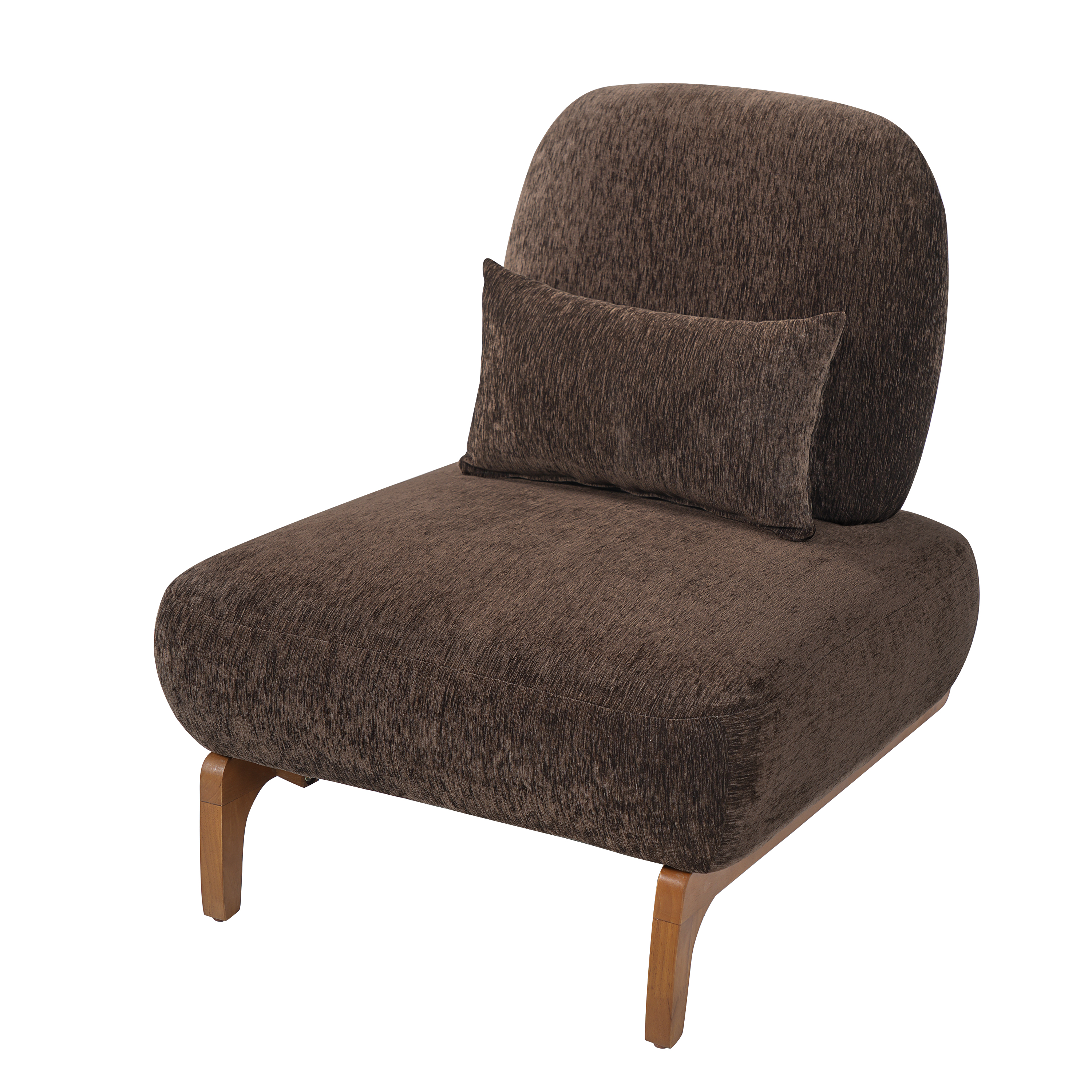 Linen Upholstered Slipper Chair, picture 4 of 5