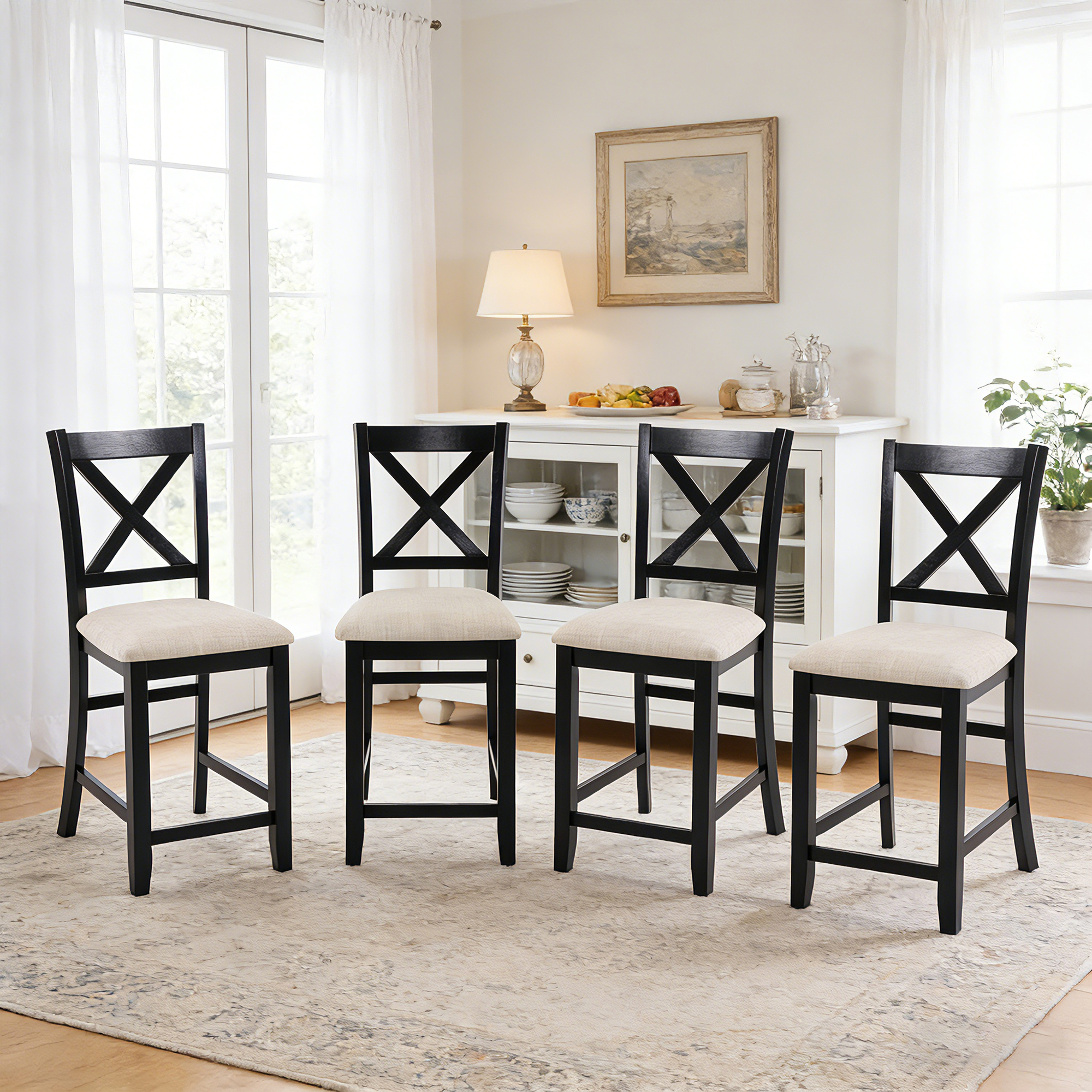Wooden Counter Height Dining Chairs, picture 4 of 4