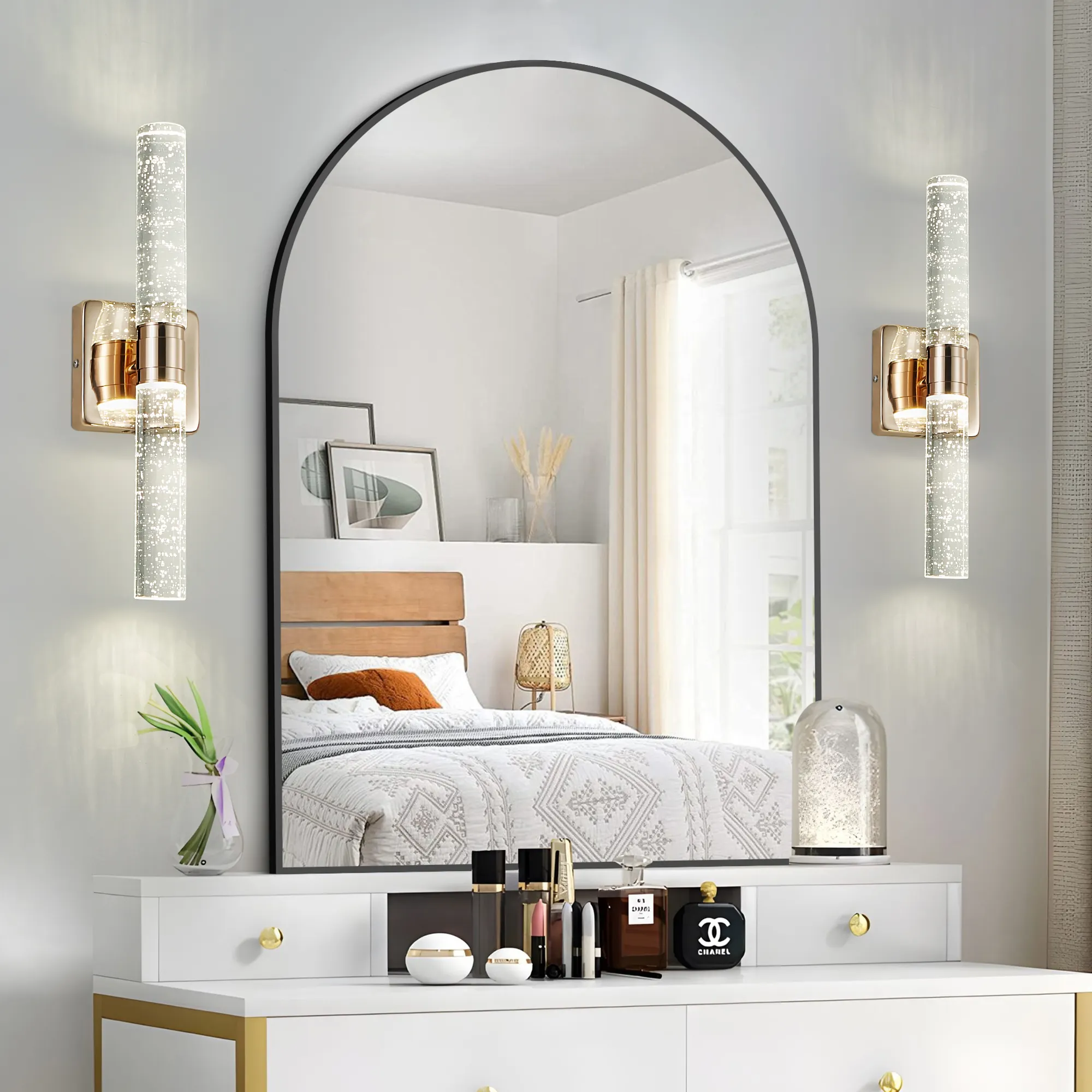 (Same as W1340P225797 L005027-H430-W1G2)17"(H) Contemporary Crystal Wall