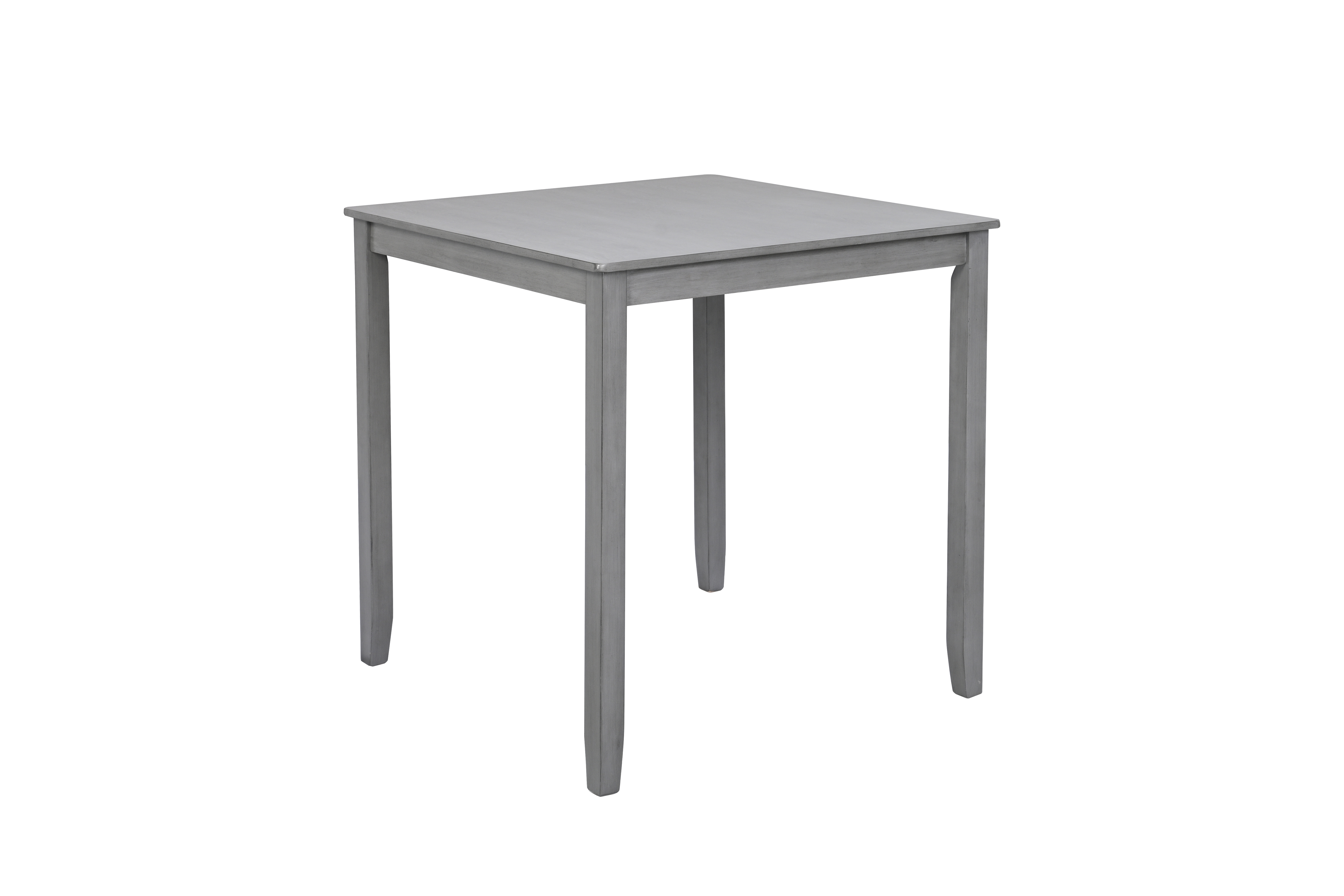 5 Piece Dining Table Set, Wooden Dining Square Table Set for 4, Counter Height Kitchen Table Set with Square Table and 4 Upholstered Chairs for Small Space, Gray — foto 5