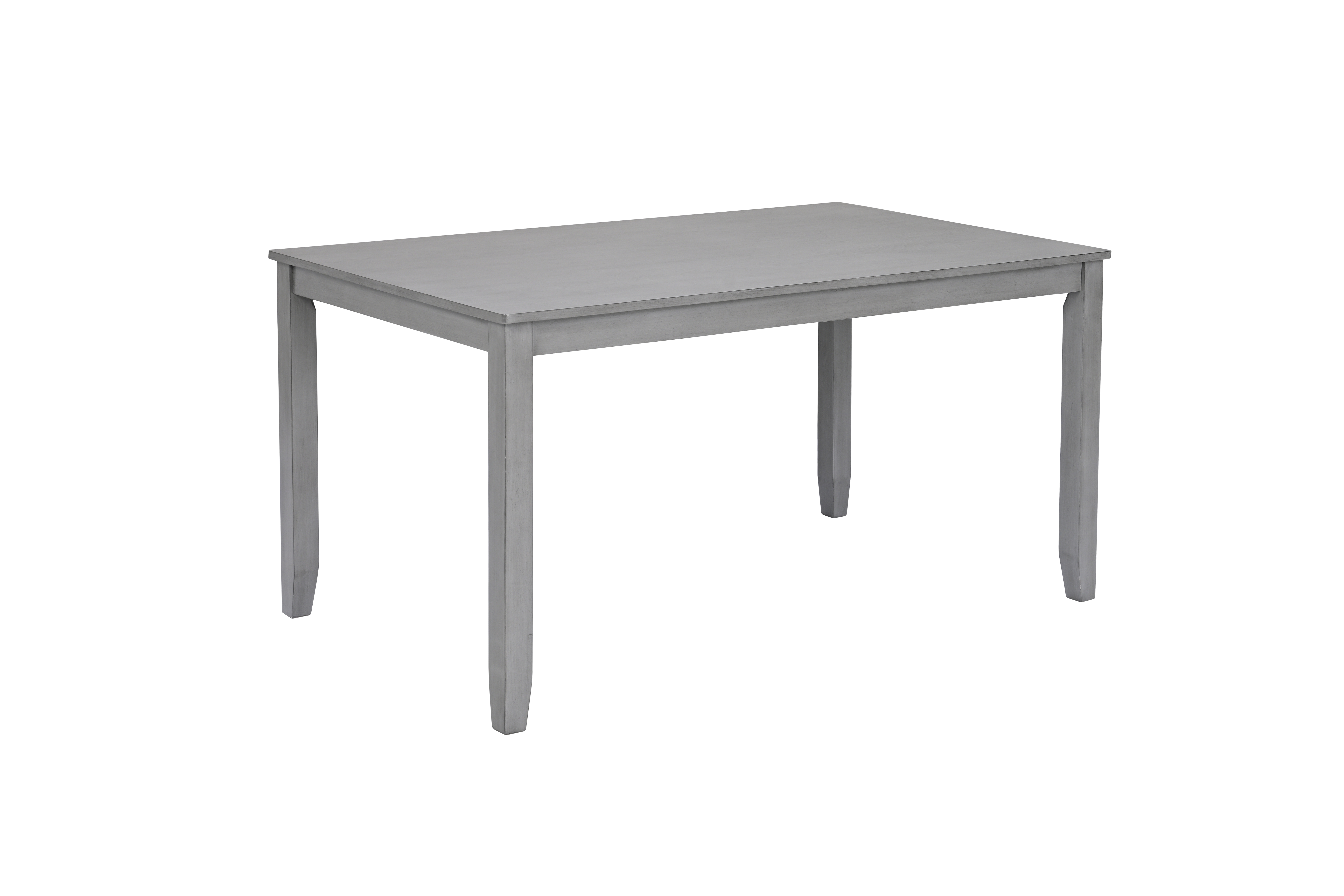 Wooden Dining Rectangular Table, Kitchen Table for Small Space, 4 Person Dining Table, Gray ONLY THE TABLE 5
