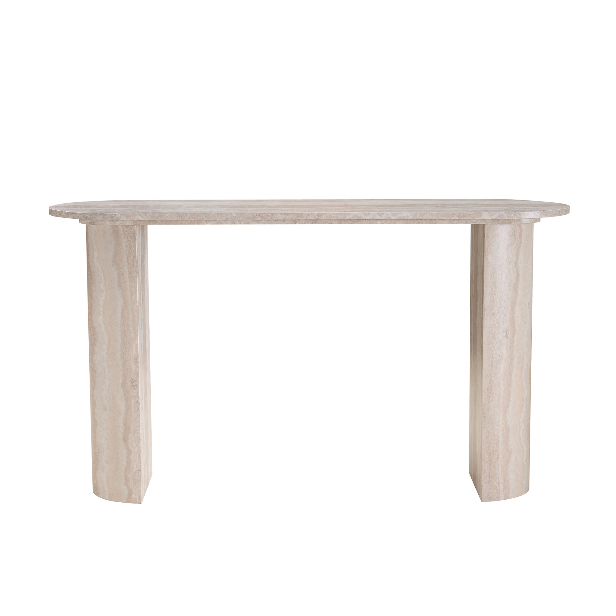 Faux Marble Console Table