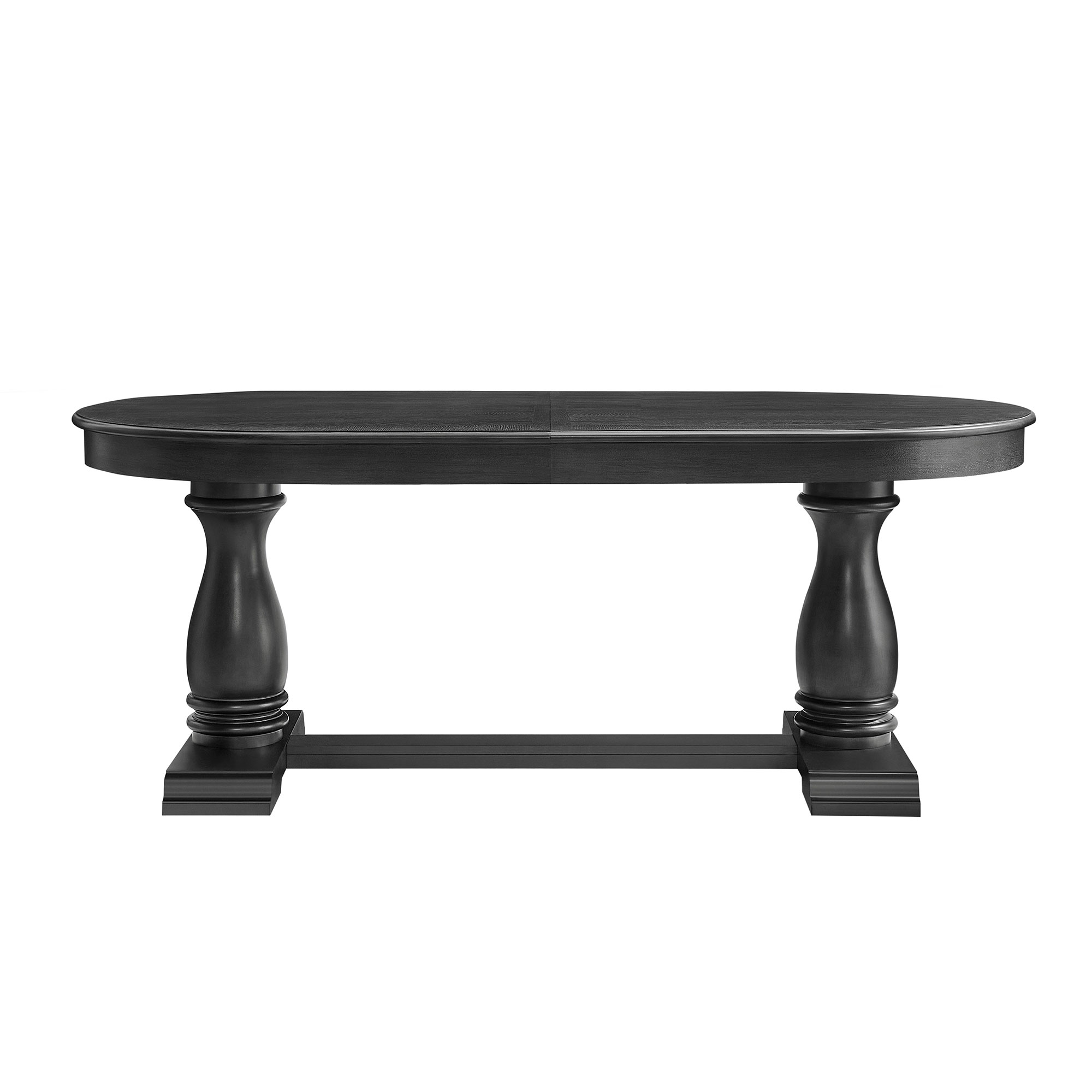 94.06 Inch Extendable Wooden Dining Table for 6 Persons,Long Expandable Curved Dining Table,Mid Century Modern Large Kitchen Table for Living Room,Restaurant,W2582P372897 — foto 6