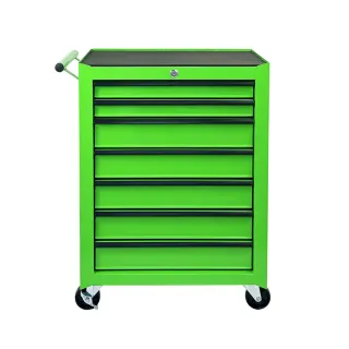 Rolling Metal Tool Chest with 7 Drawers, 20" 7-Drawer Tool Chest Cabinet with Ball Bearing Drawer Slides, Steel Tool Storage Box Organizer -GREEN