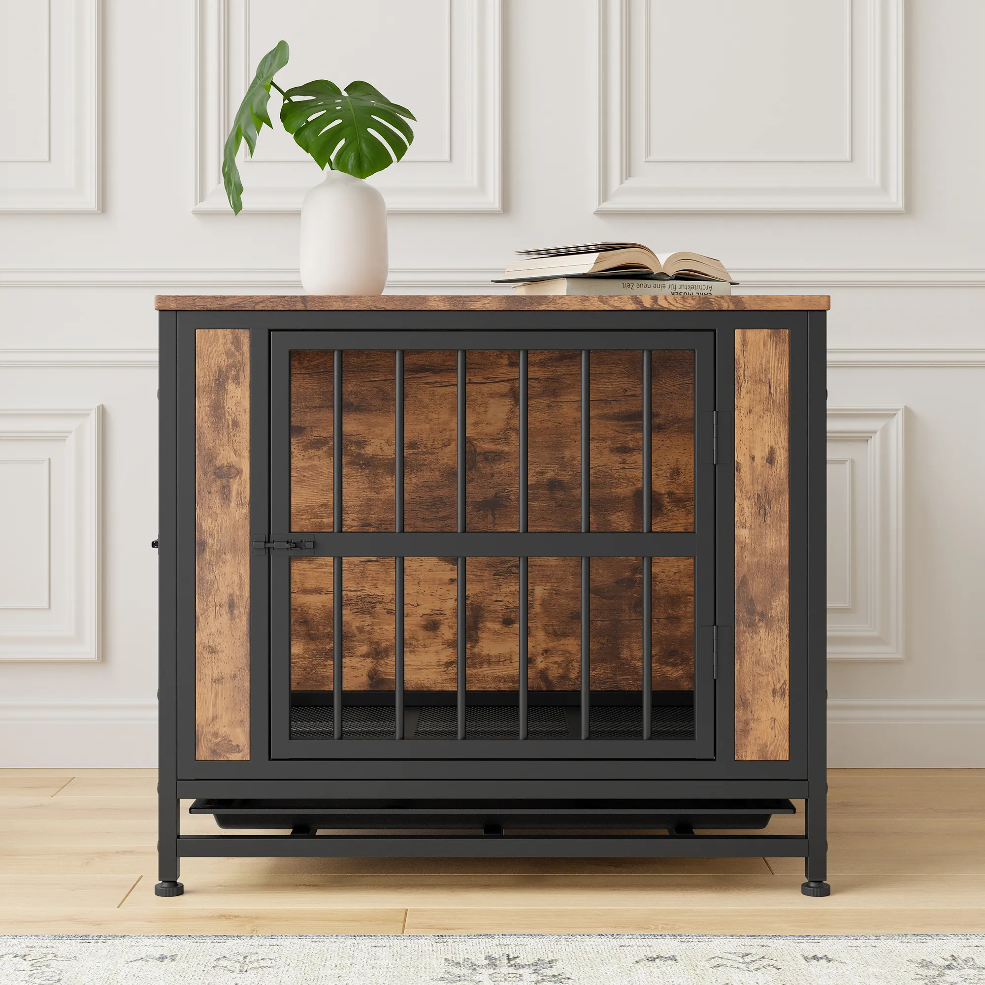Dog Crate Furniture, Wooden Table, 27.48" Kennel