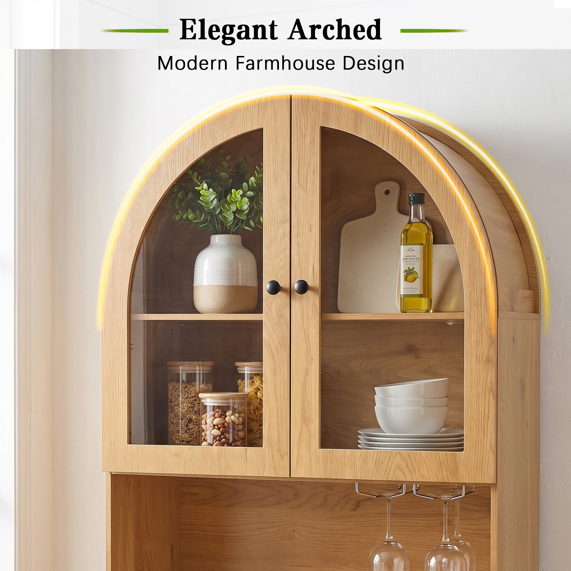 Arched Pantry Cabinet, picture 4 of 5