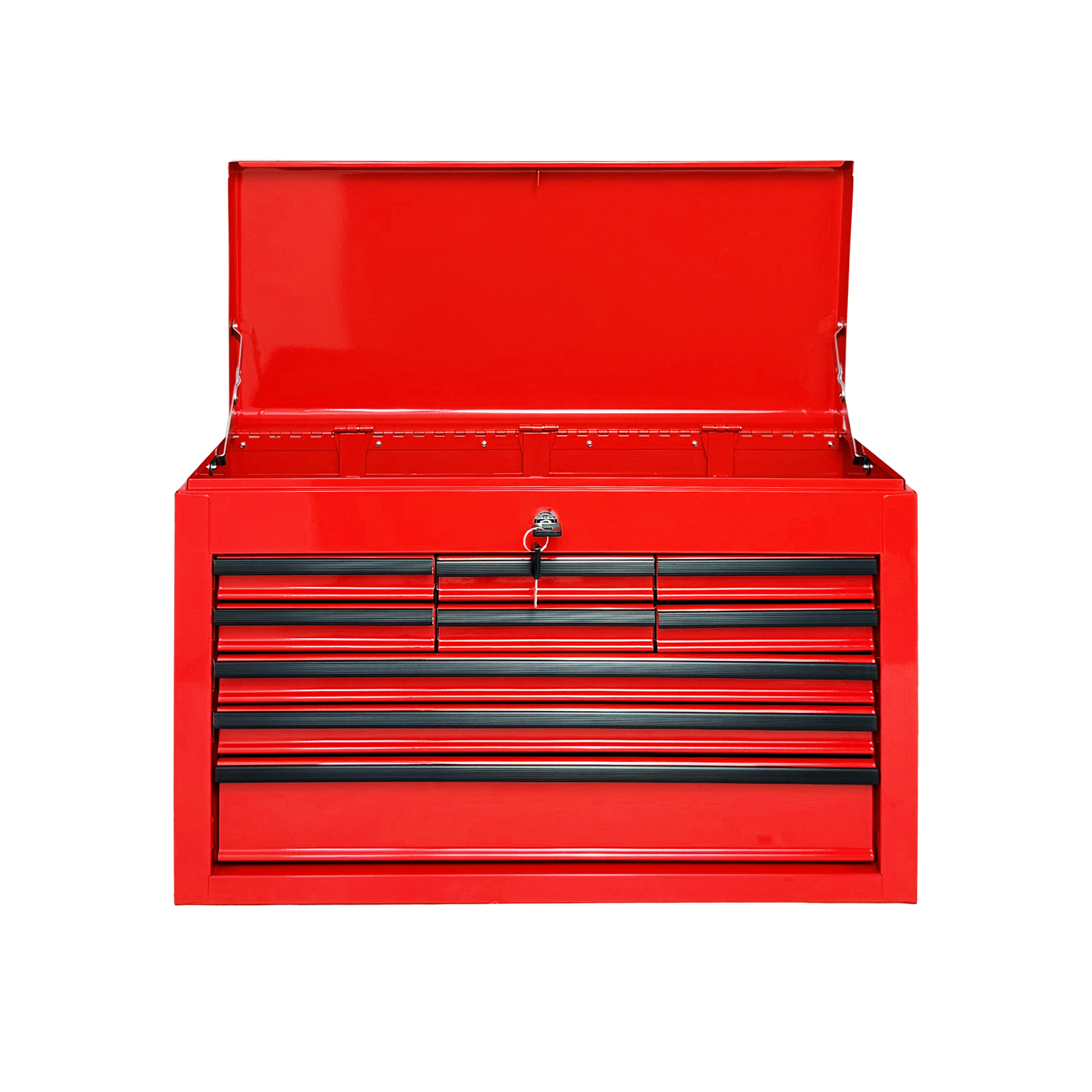 Heavy Duty Metal Tool Box, 24-inch, Portable Metal Tool Box with 9 Drawers, Small Tool Chest with EVA Liners, Ball Bearing Slide Drawers Locking & Powder Coated Finish, Multi-Function Tool Organizer — foto 7