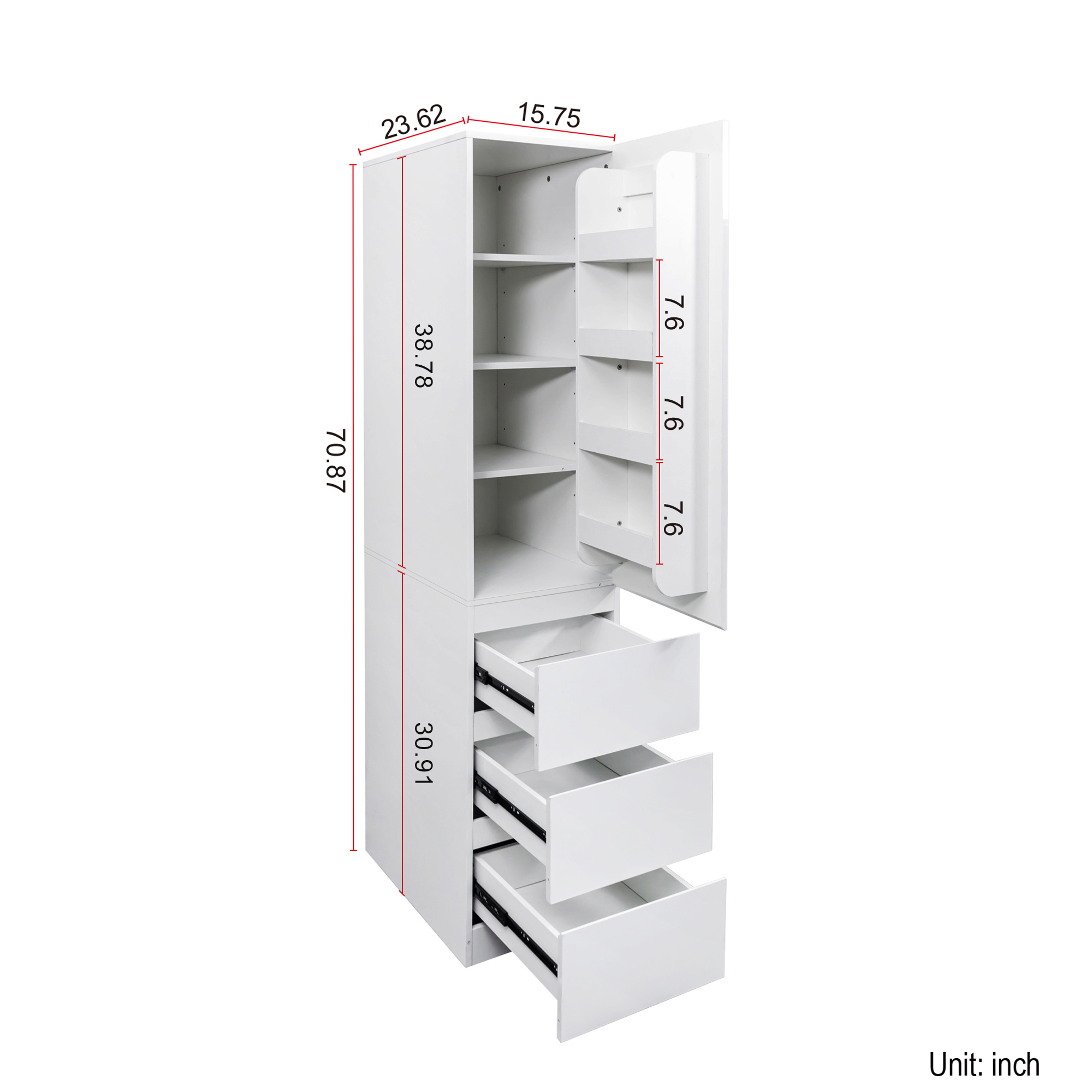 Kitchen Pantry Storage Cabinet, picture 4 of 5