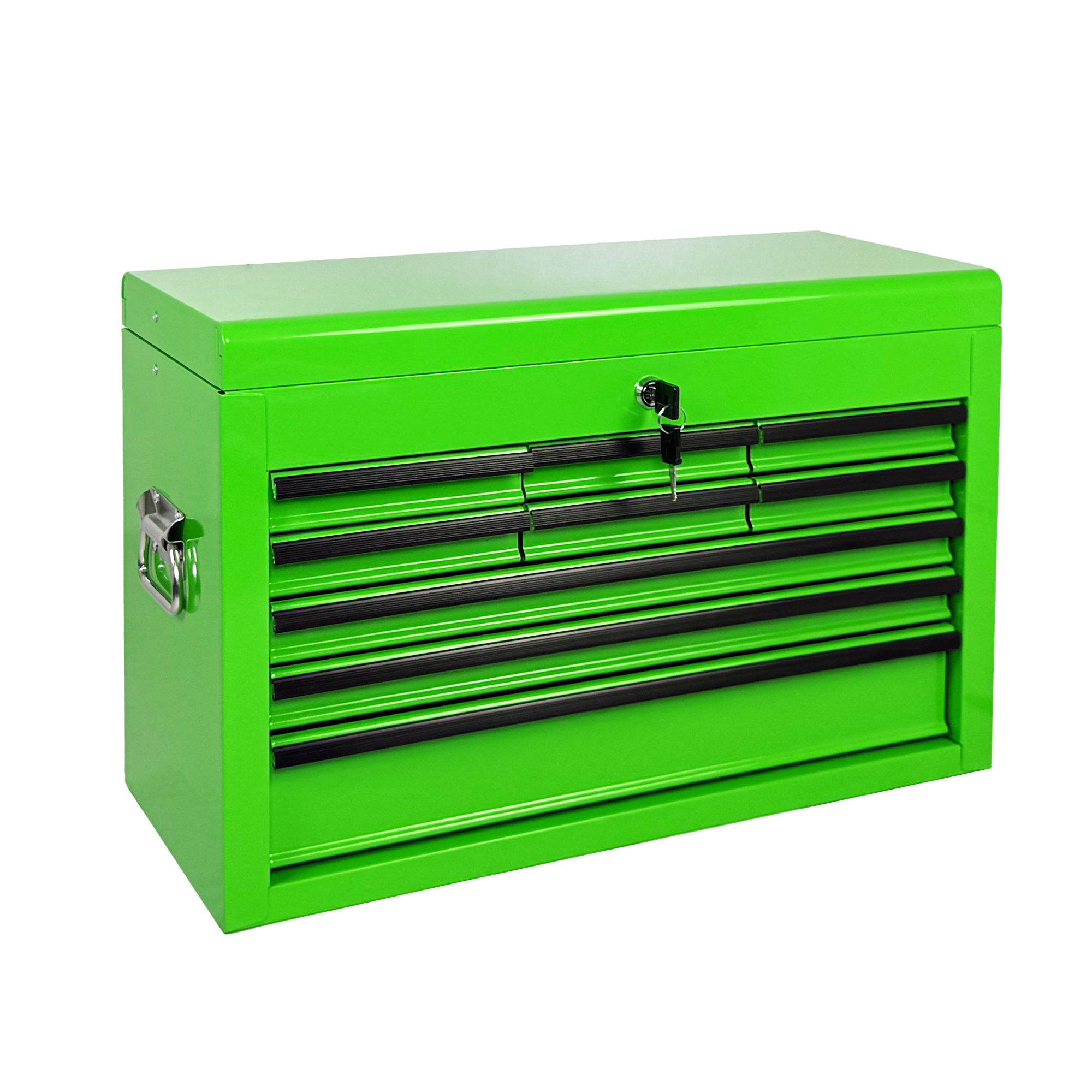 Heavy Duty Metal Tool Box, 24-inch, Portable Metal Tool Box with 9 Drawers, Small Tool Chest with EVA Liners, Ball Bearing Slide Drawers Locking & Powder Coated Finish, Multi-Function Tool Organizer — foto 6