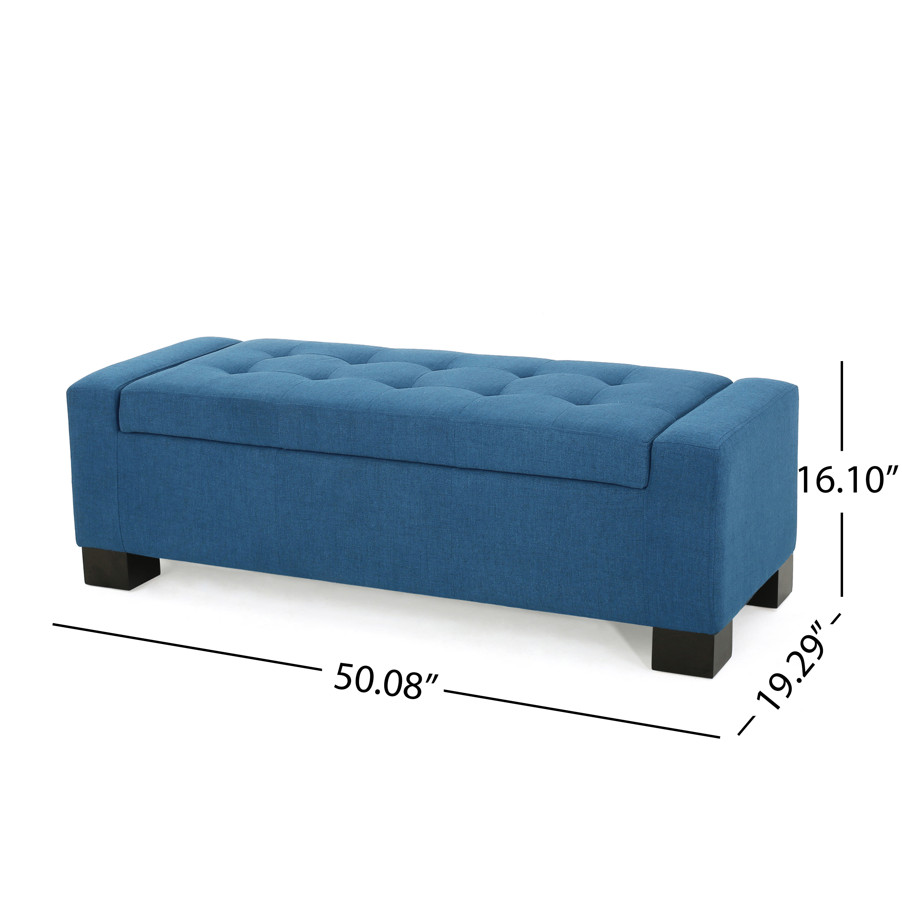Tufted Storage Ottoman Bench, picture 4 of 5