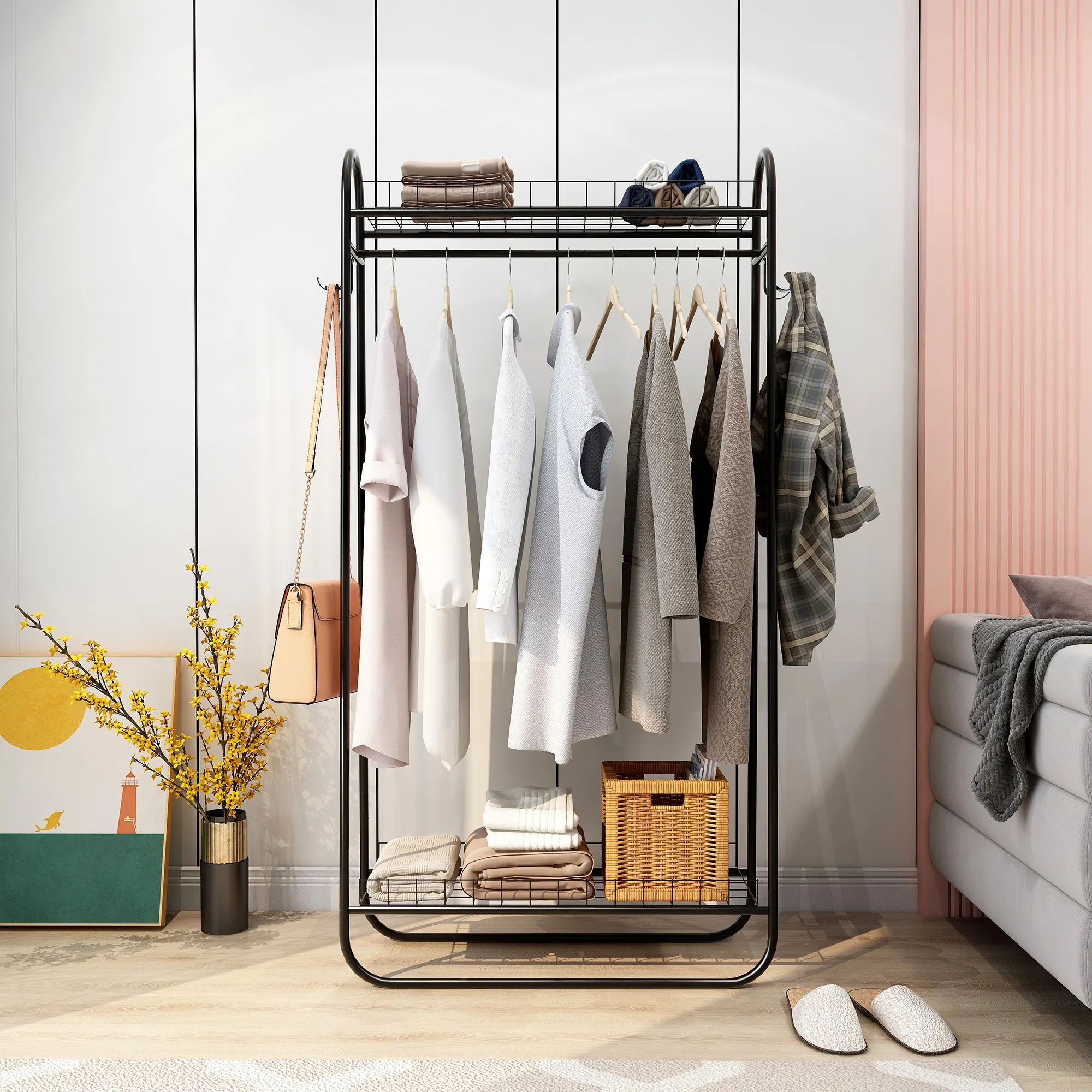 Garment Rack Freestanding Heavy Duty Clothing Rack