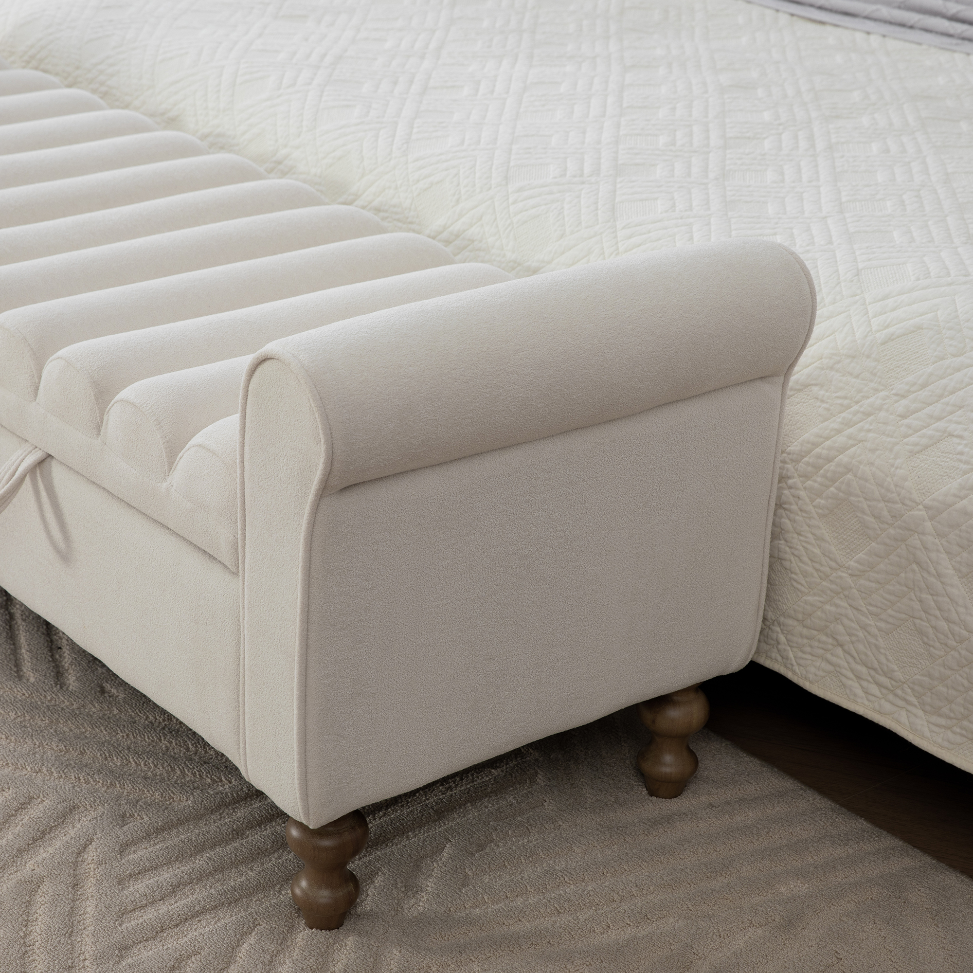 Upholstered Storage Bench, picture 4 of 5